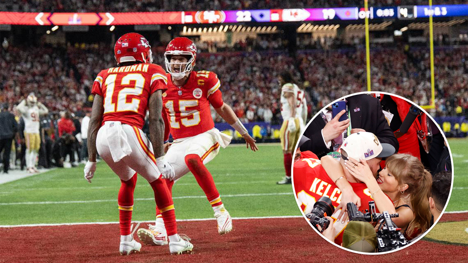 Pop-Star Taylor Swift stahl den Sportlern fast die Show.