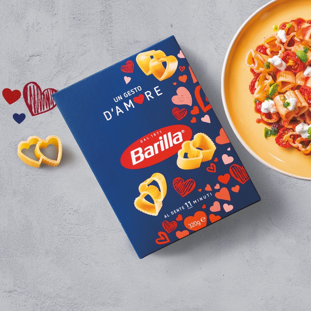 Streng limitiert: Die Herz-Pasta von Barilla