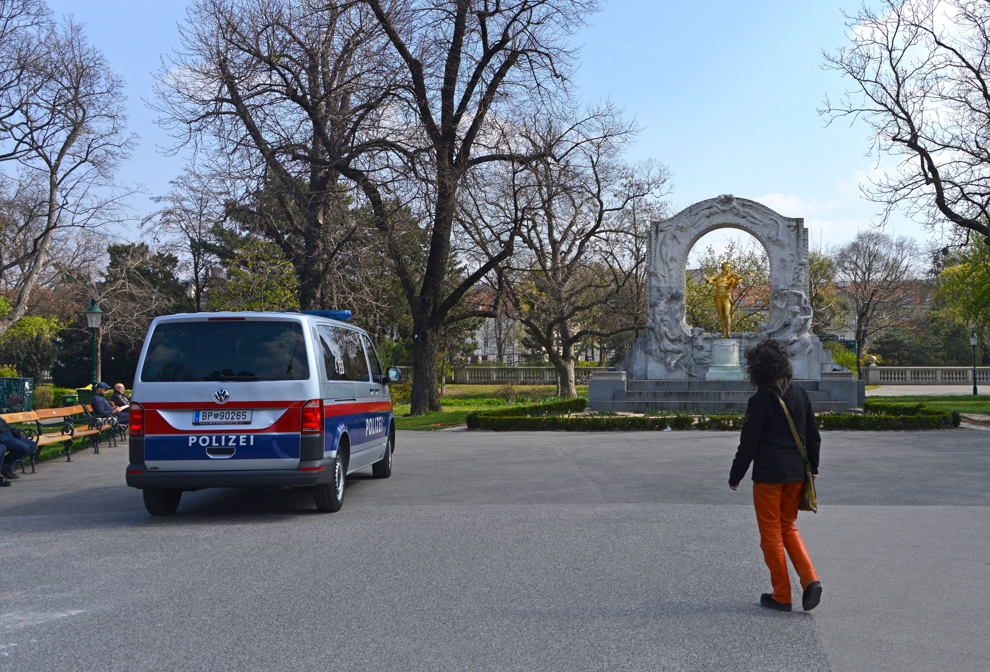 Polizeieinsatz im Wiener Stadtpark. (Archivbild)