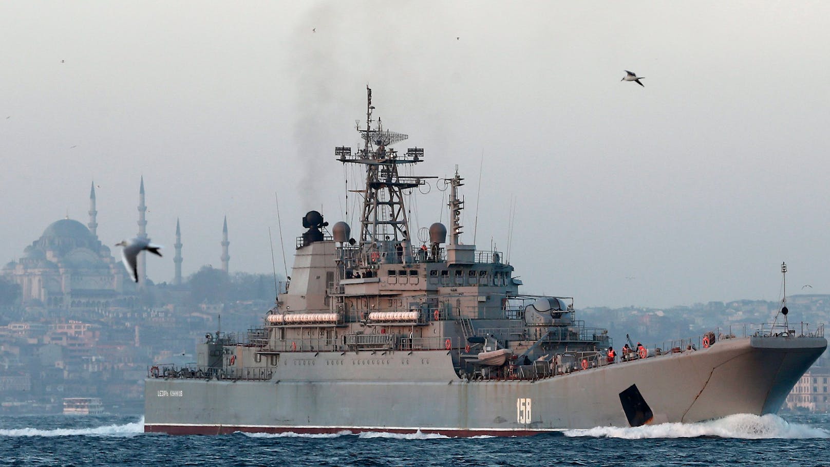 Ukraine zerstört russisches Kriegsschiff bei der Krim