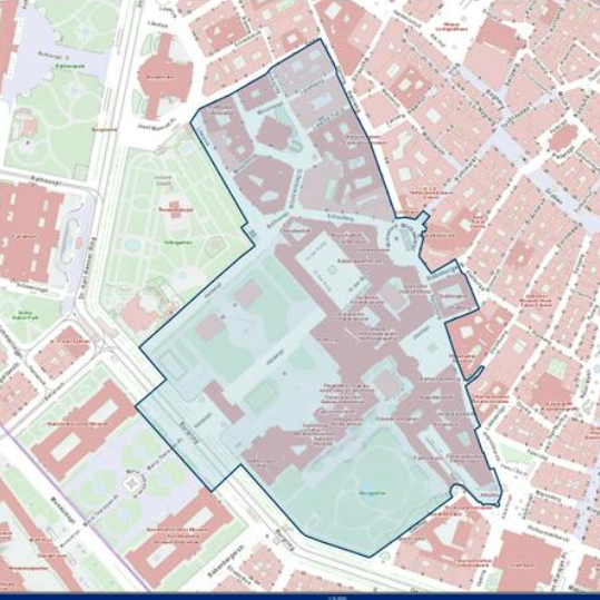 Geplante Platzsperre rund um die Wiener Hofburg am Freitag, 16. Februar 2024.&nbsp;
