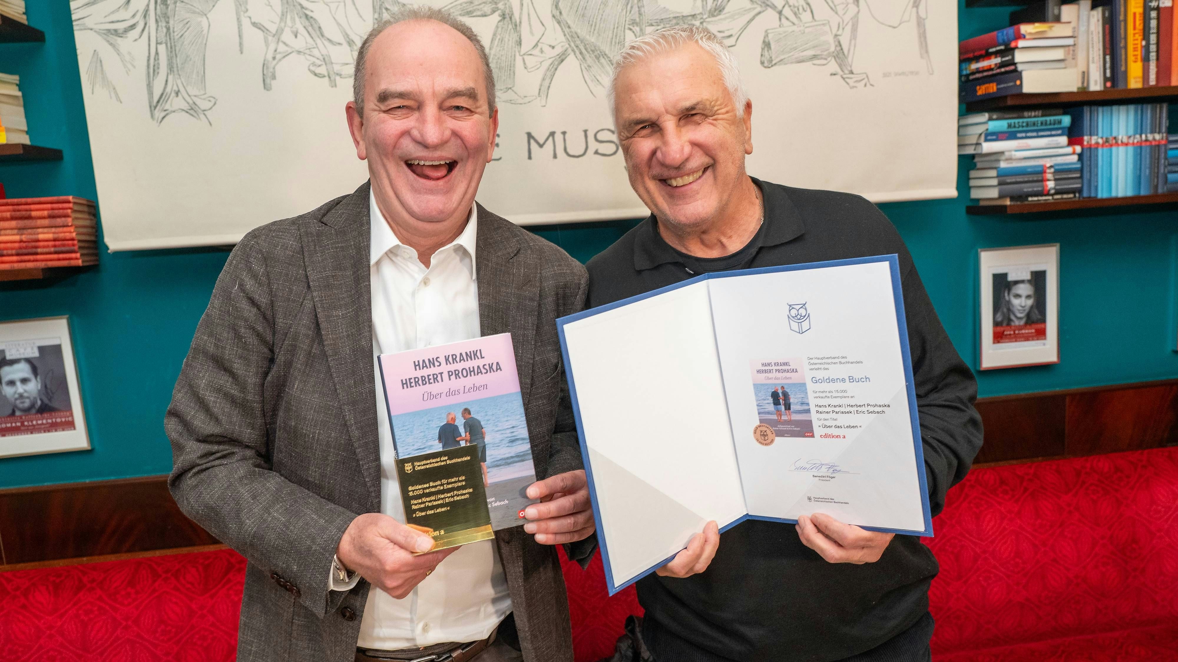 Herbert Prohaska und Hans Krankl wurde besondere Ehre zuteil. 