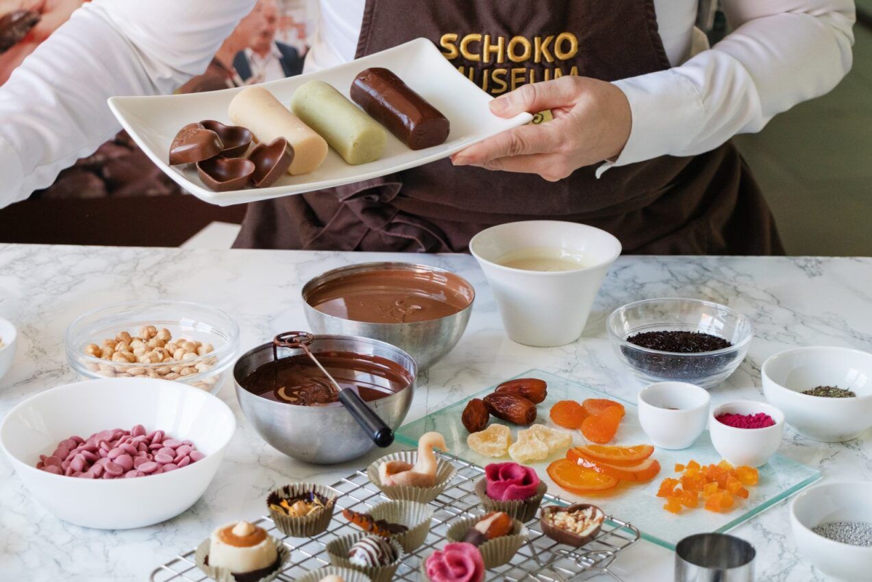 Beim Pralinen-Workshop wird das Date gefordert.