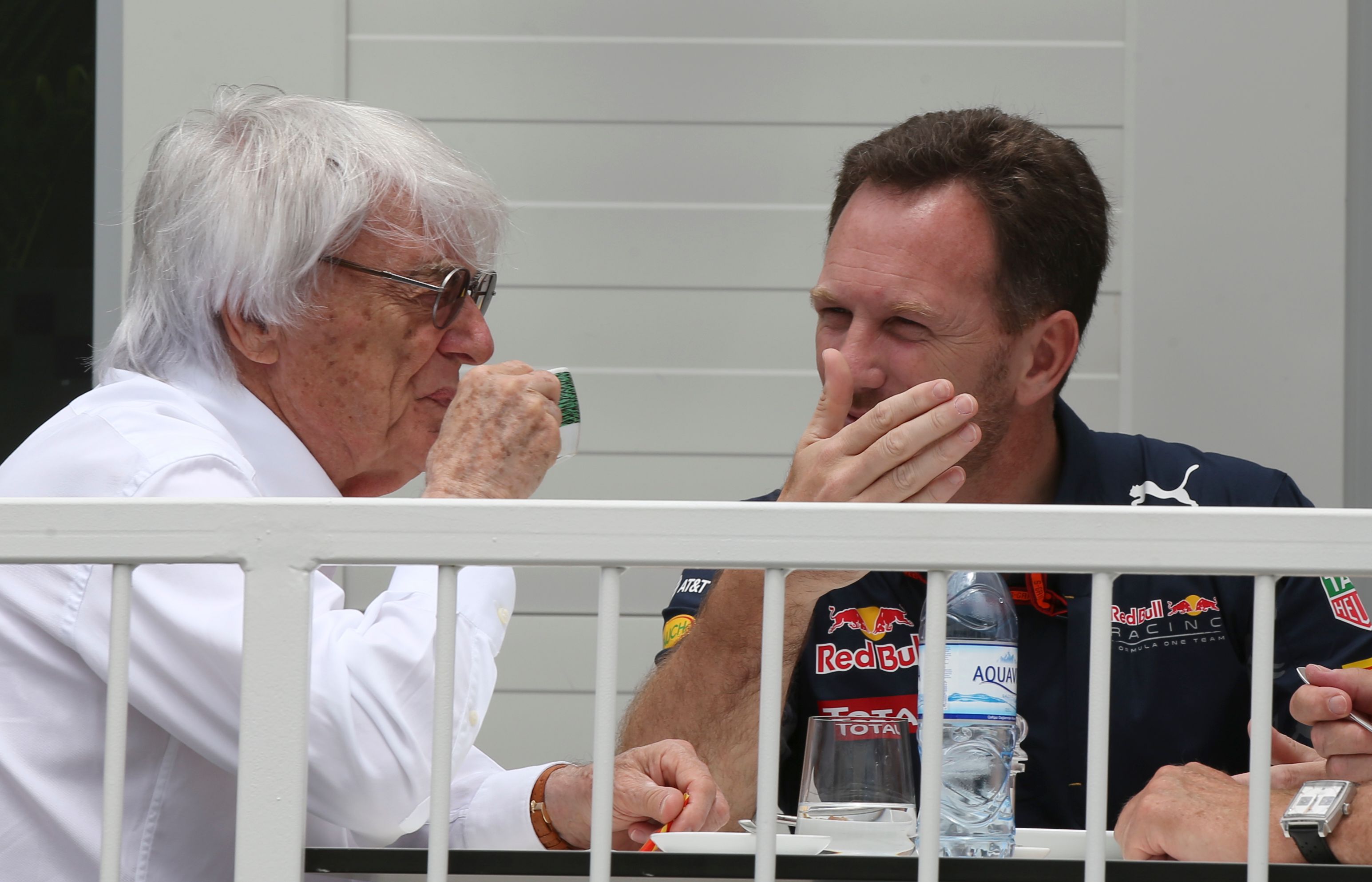 Bernie Ecclestone und Christian Horner