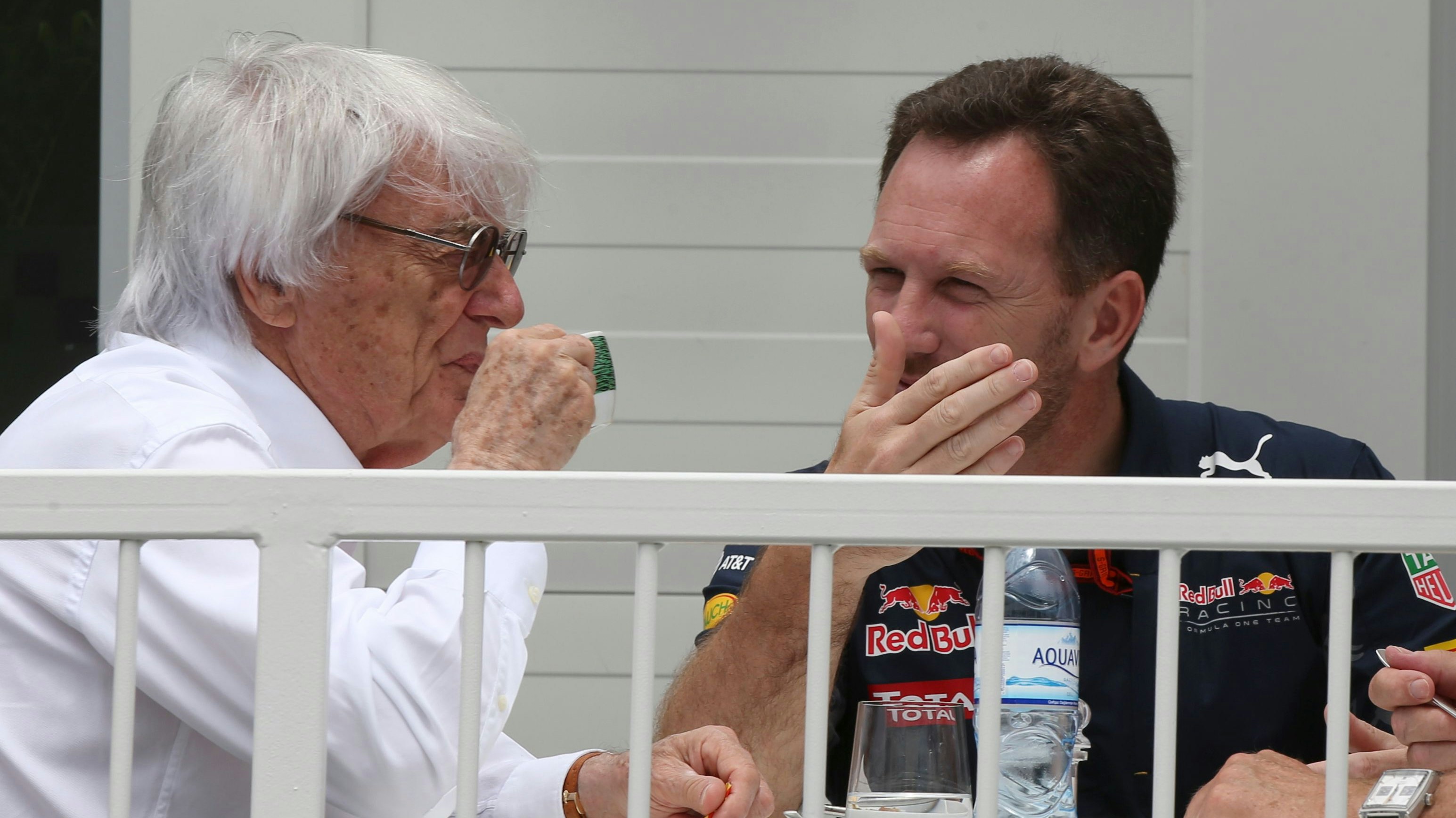 Bernie Ecclestone und Christian Horner