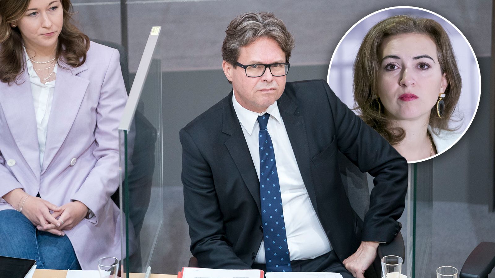 Bildungsminister Martin Polaschek und Justizministerin Alma Zadic (Kreis) fahren teure BMWs. Claudia Plakolm bekam neuen Audi.