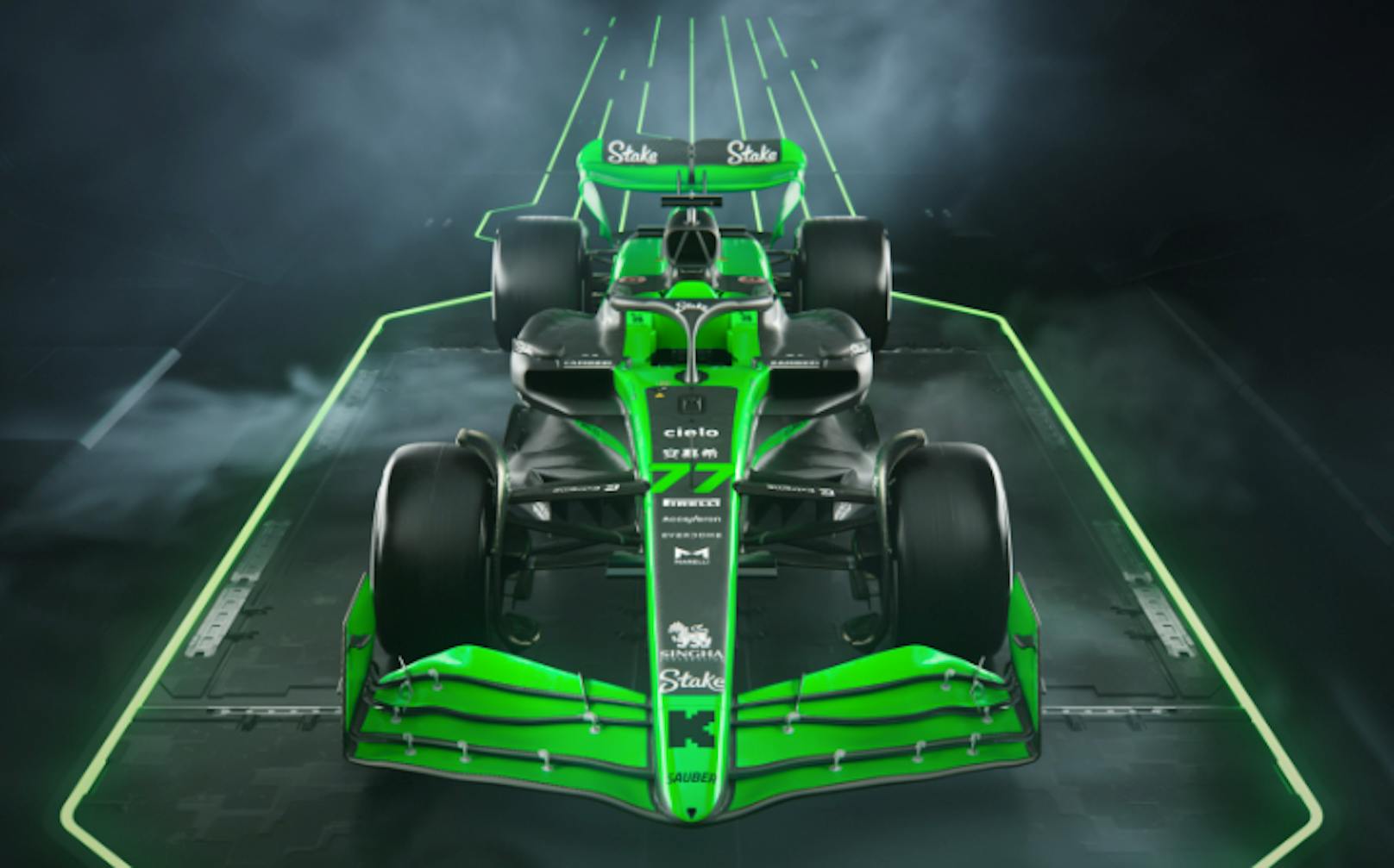 Für das Formel-1-Team von Sauber startet eine neue Ära. Neben einer Namensänderung zu "Stake" gibt es für den C44 ein komplett neues Design.