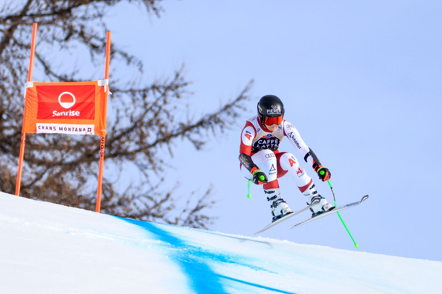 Österreichs Speed-Läuferin Conny Hütter. 