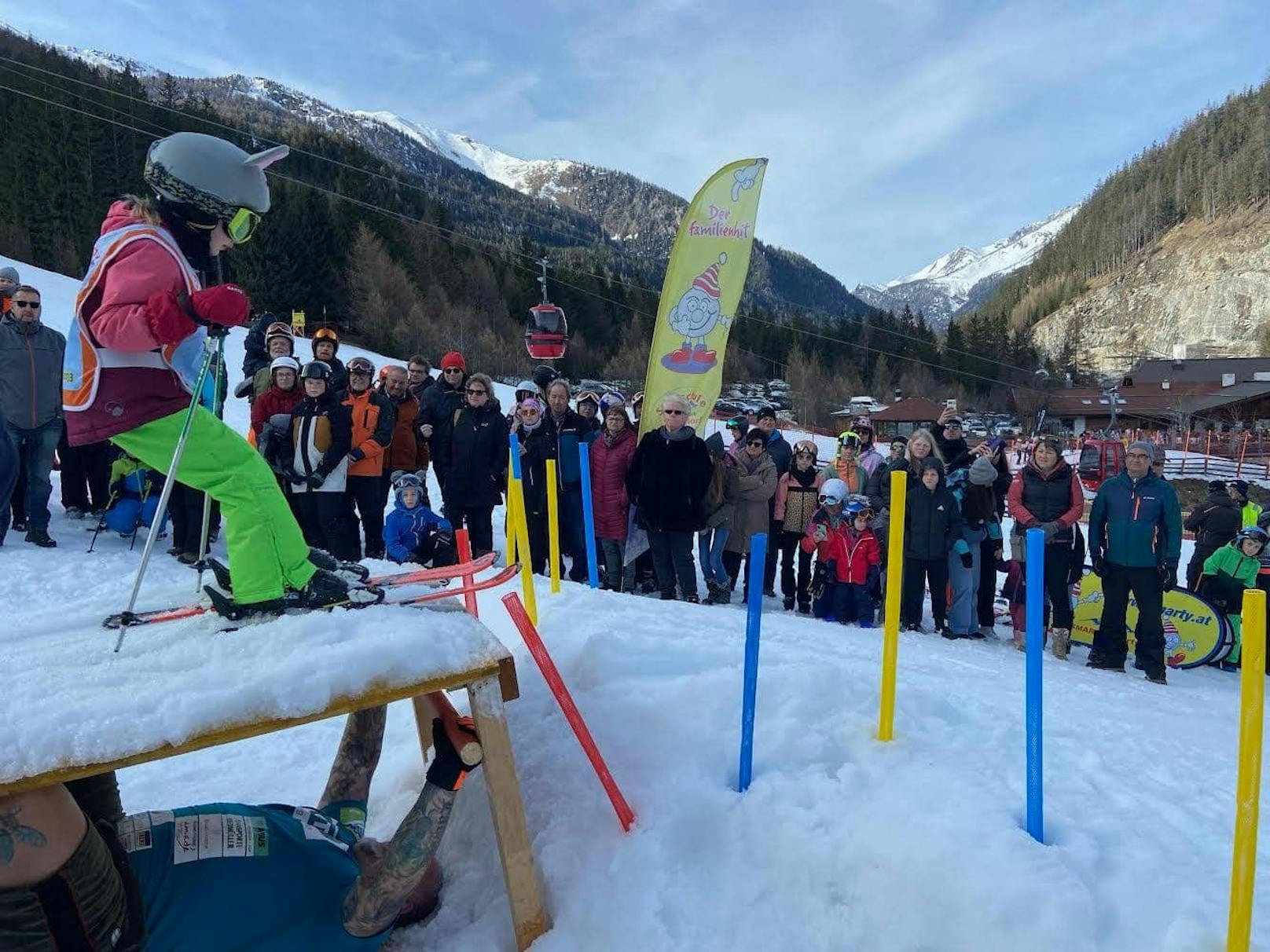 Damit sicherte sich der 54-Jährige, der in Predlitz (Bezirk Murau) aufgewachsen ist und heute in Tamsweg in Salzburg lebt, den "Weltrekord für das größte, gestemmte Gesamtgewicht als menschliche Skisprungschanze".