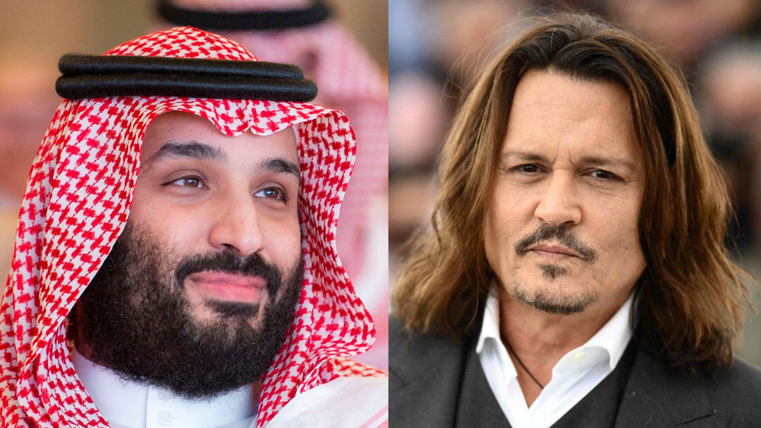 Verrückte Bromance: Johnny Depp fragte den saudischen Kronprinz Mohammed bin Salman zum Journalisten-Mord aus.