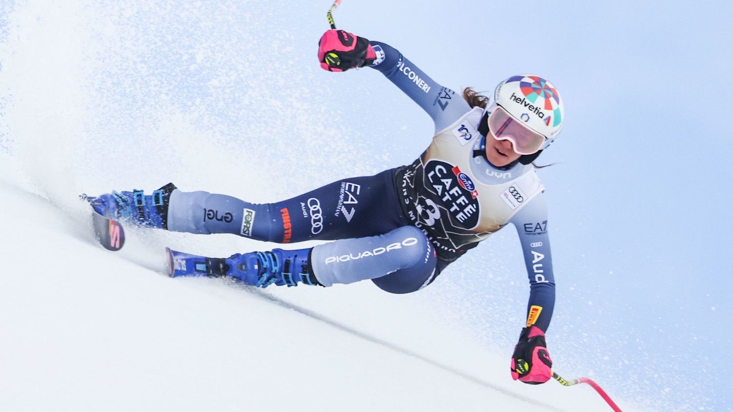 Die italienische Läuferin Marta Bassino gewinnt in Crans-Montana. 