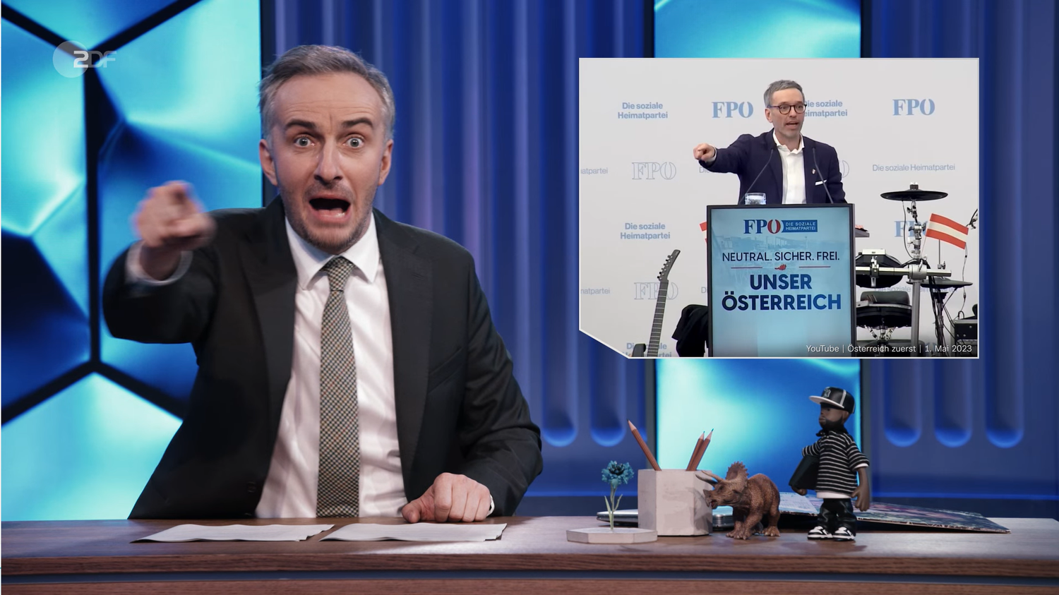 Die Freitagsausgabe des Magazin Royale widmete Böhmermann der FPÖ und Parteichef Herbert Kickl.