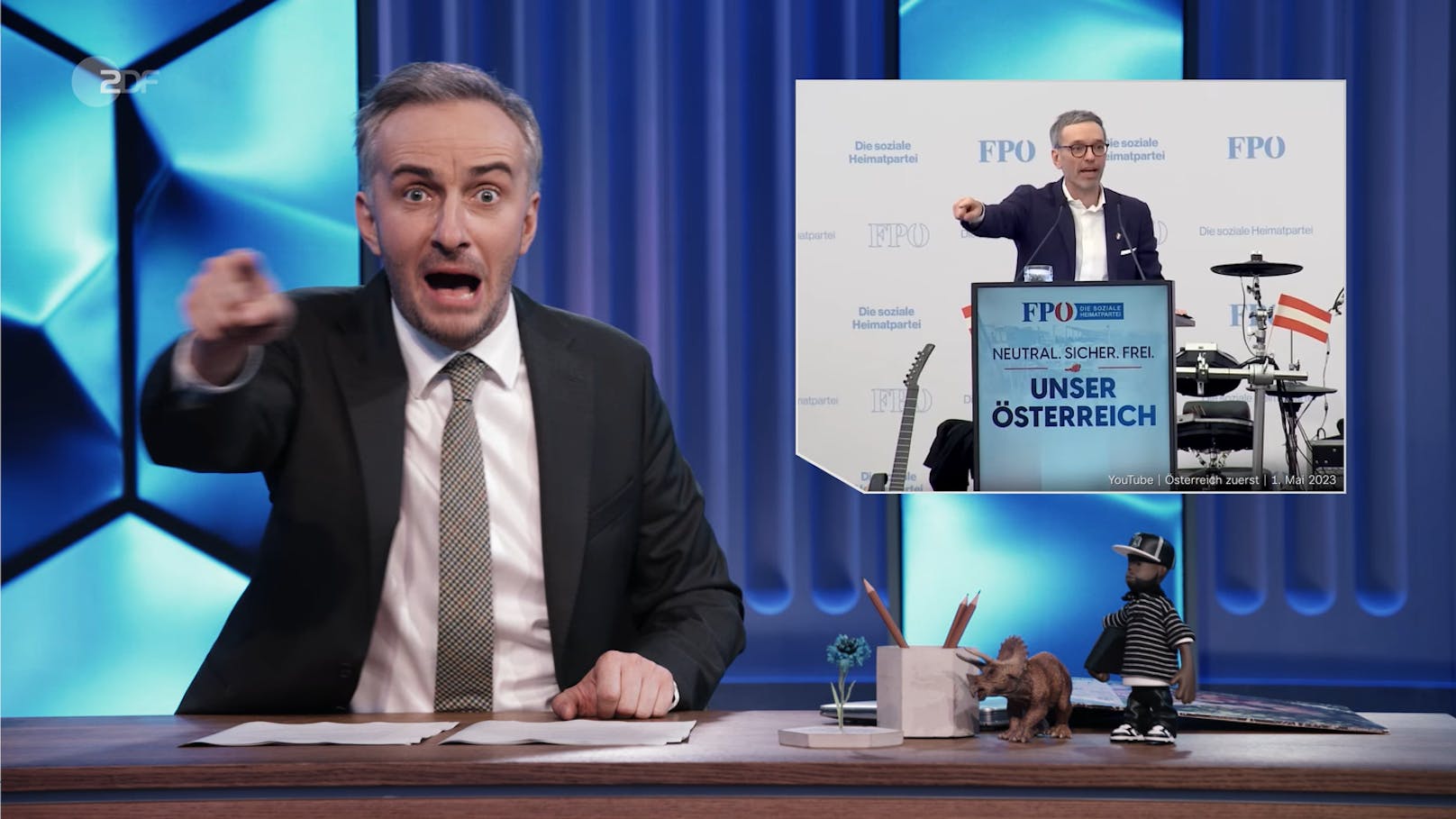 "Herbert, befiehl!" – Böhmermann zerlegt Kickl im TV