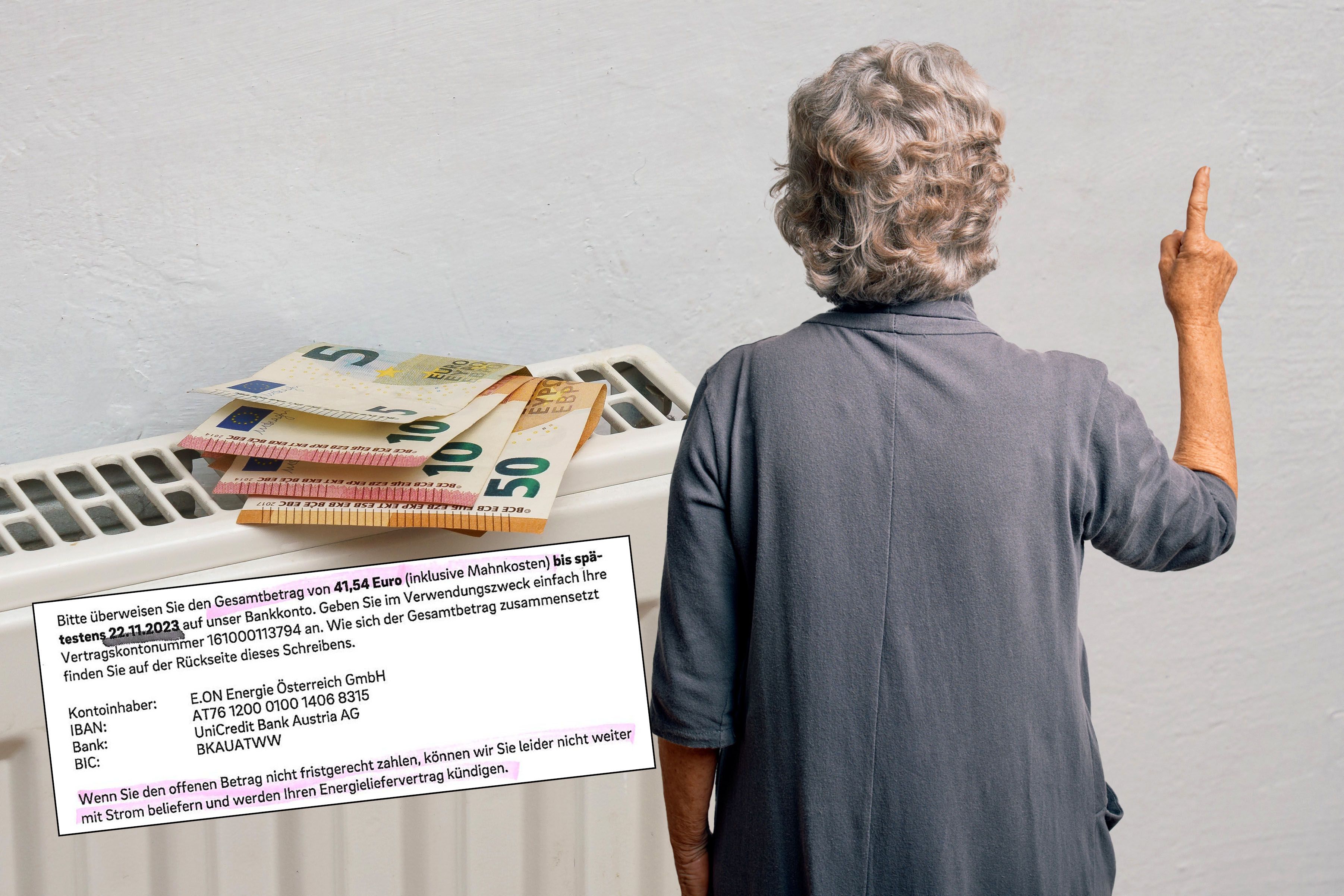 Adelheid G. überwies zu viel Geld, trotzdem erhielt sie laufend Mahnungen (Symbolbilder).