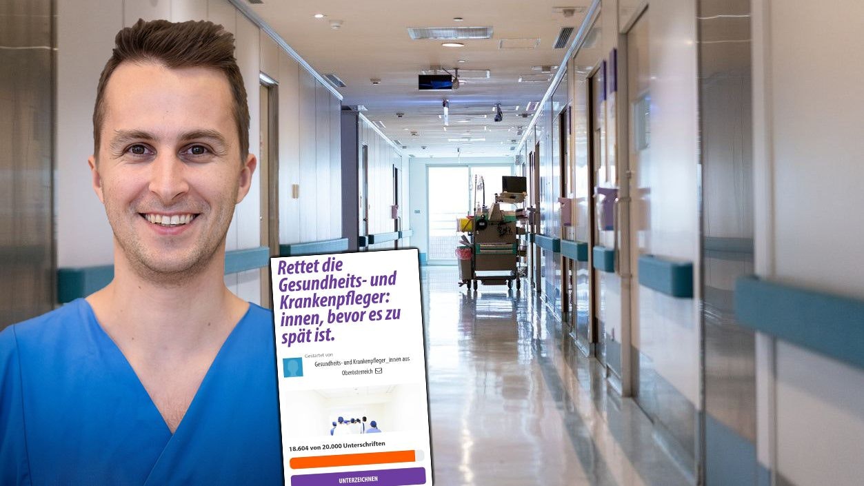 Linzer Pfleger möchte mit Petition Kollegen retten