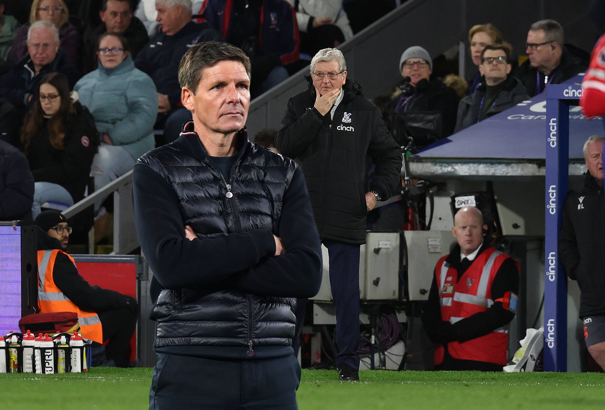 Roy Hodgson (r.) tritt als Crystal-Palace-Manager zurück, Oliver Glasner steht parat.