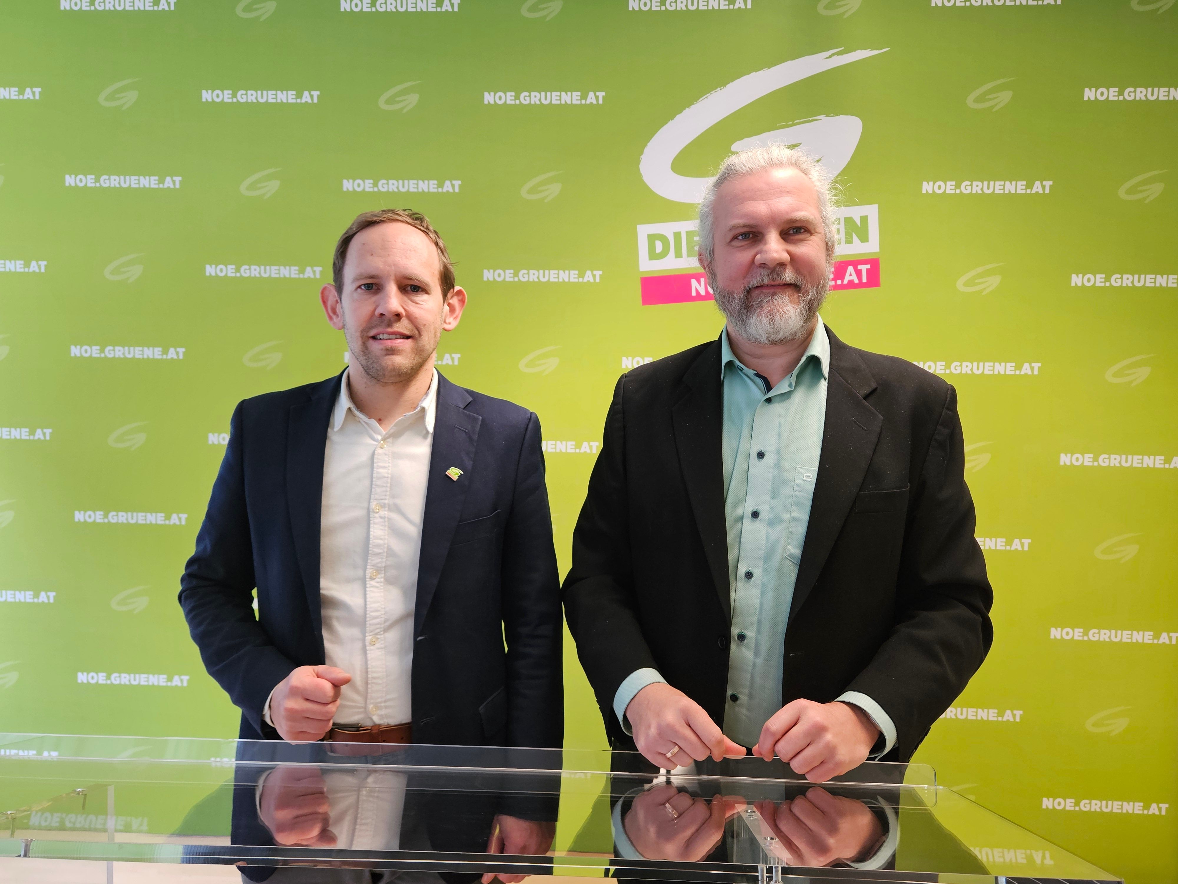 Georg Ecker und Martin Litscher (r.)