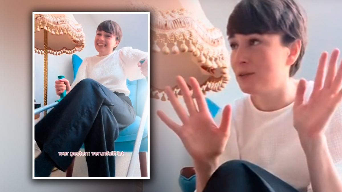 Die Grüne Klubobfrau Sigi Maurer in einem TikTok-Video über ihren 