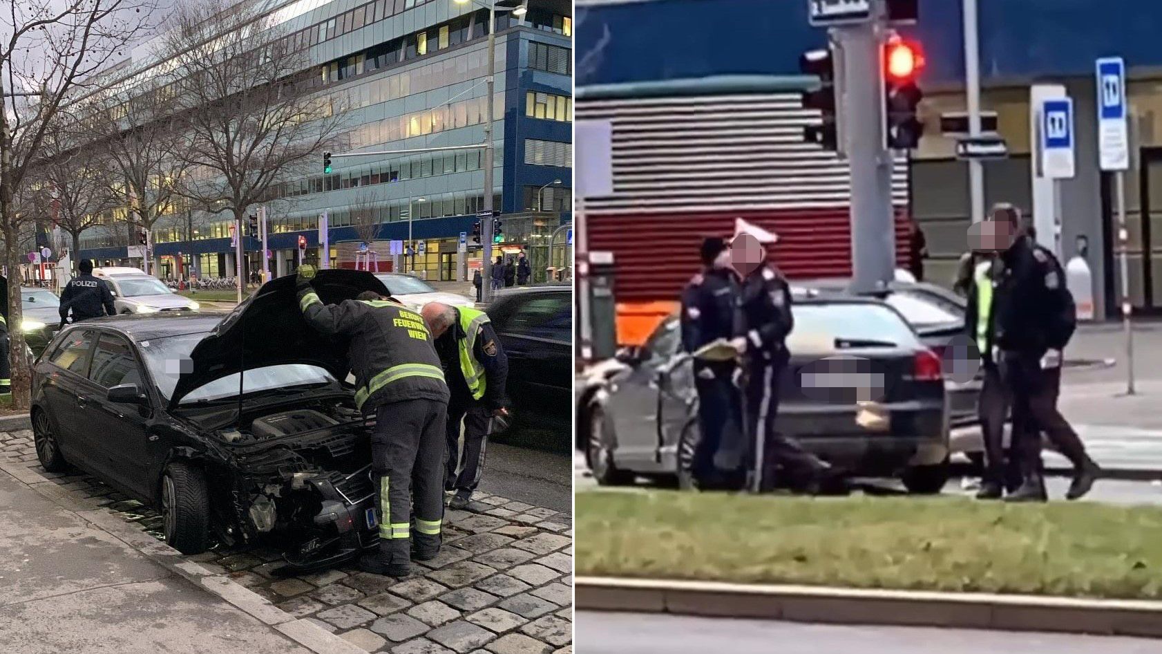 Feuerwehr und Polizei befanden sich rasch vor Ort im Einsatz.