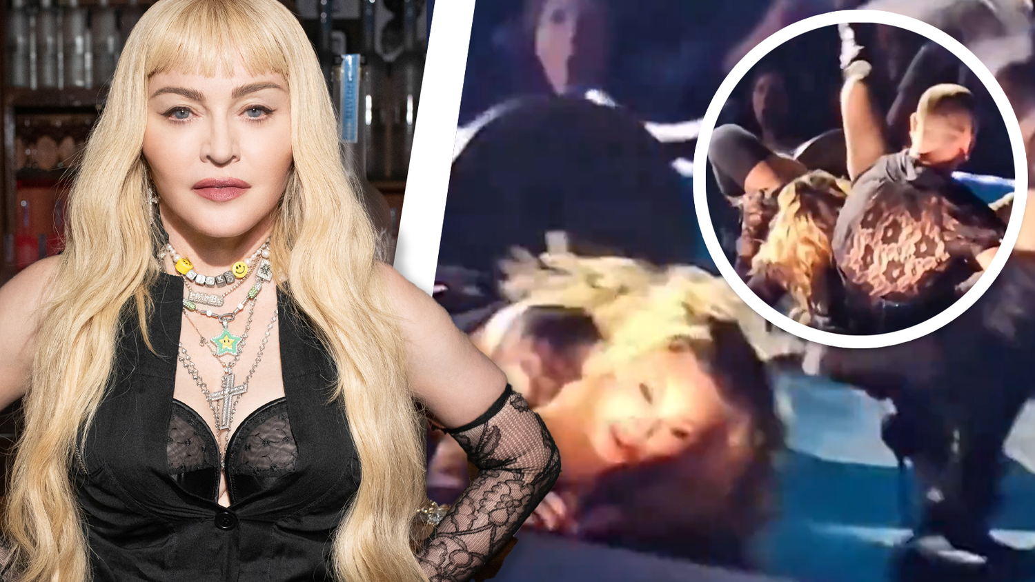 Dieser Moment war bei Madonnas Konzert wohl nicht geplant.