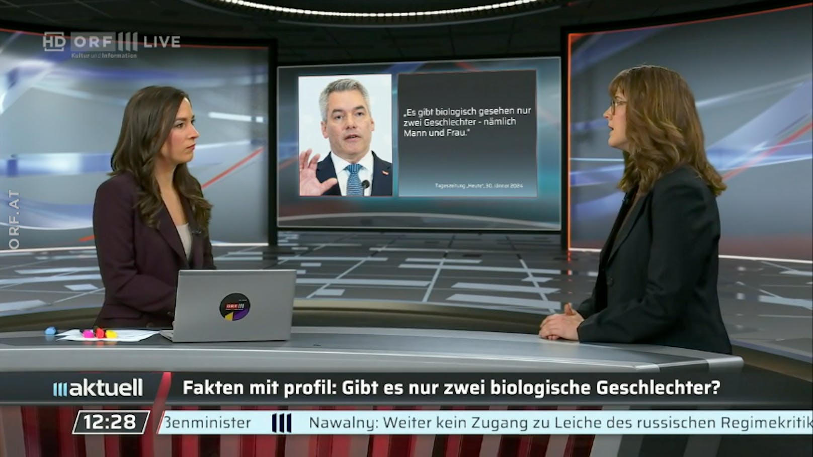 "2 Geschlechter? Falsch!": Faktencheck im ORF regt auf