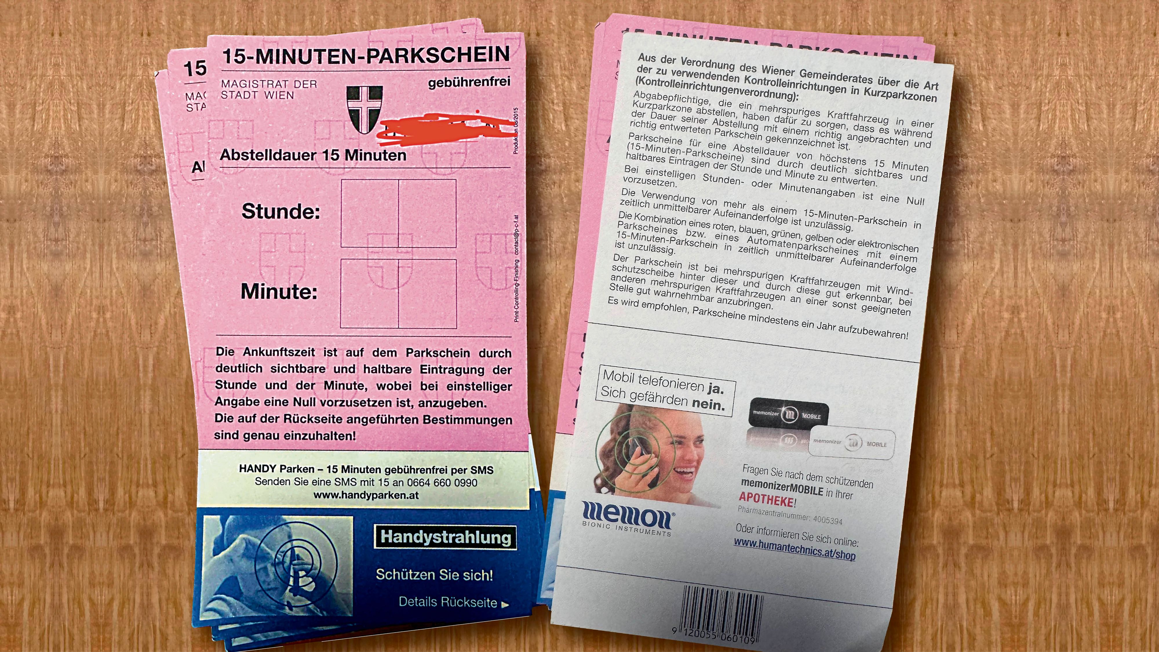 Parkscheine mit Werbung darauf sorgen derzeit für Ärger im Internet.