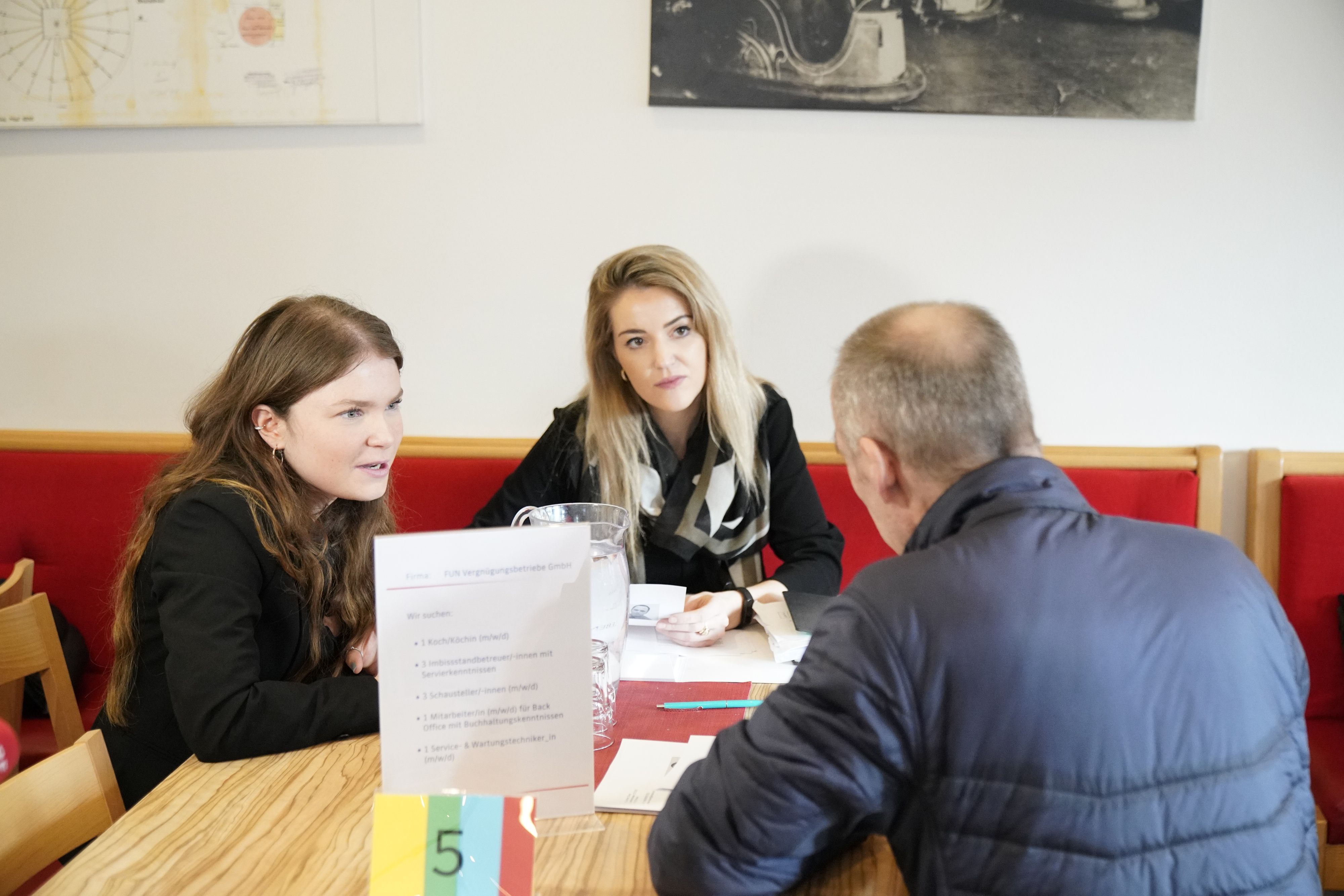 13 Prater-Betriebe luden zum Job-Speeddating. Bei einem Drittel der Gespräche hat’s gefunkt!