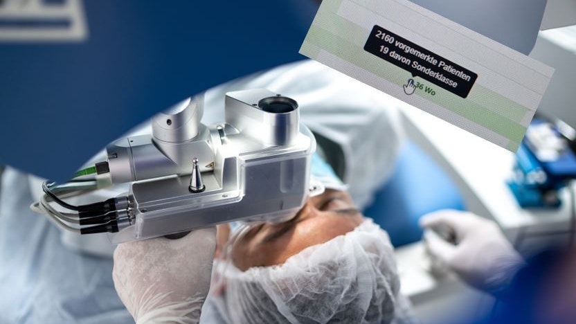 2.160 Patienten sind in einem Spital in NÖ für eine Augen OP vorgemerkt.