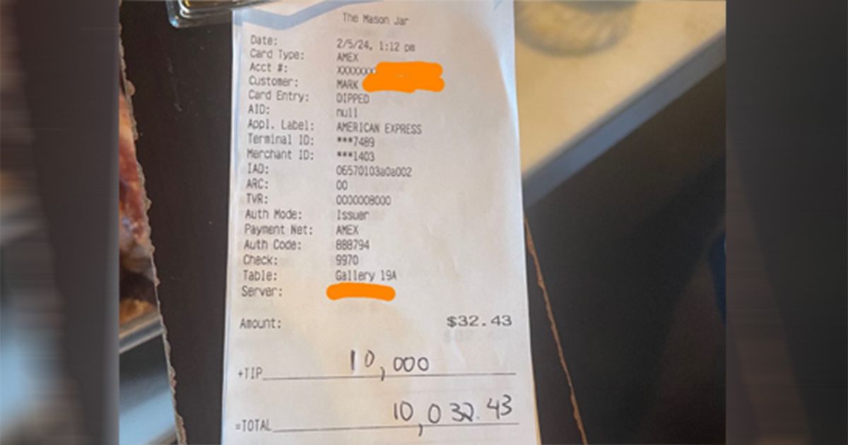 Bei diesem Trinkgeld war die Freude unter den Café-Mitarbeitern groß.