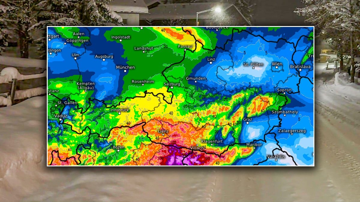 Heute.at - Hier schlägt die Schneewalze mit voller Wucht ein