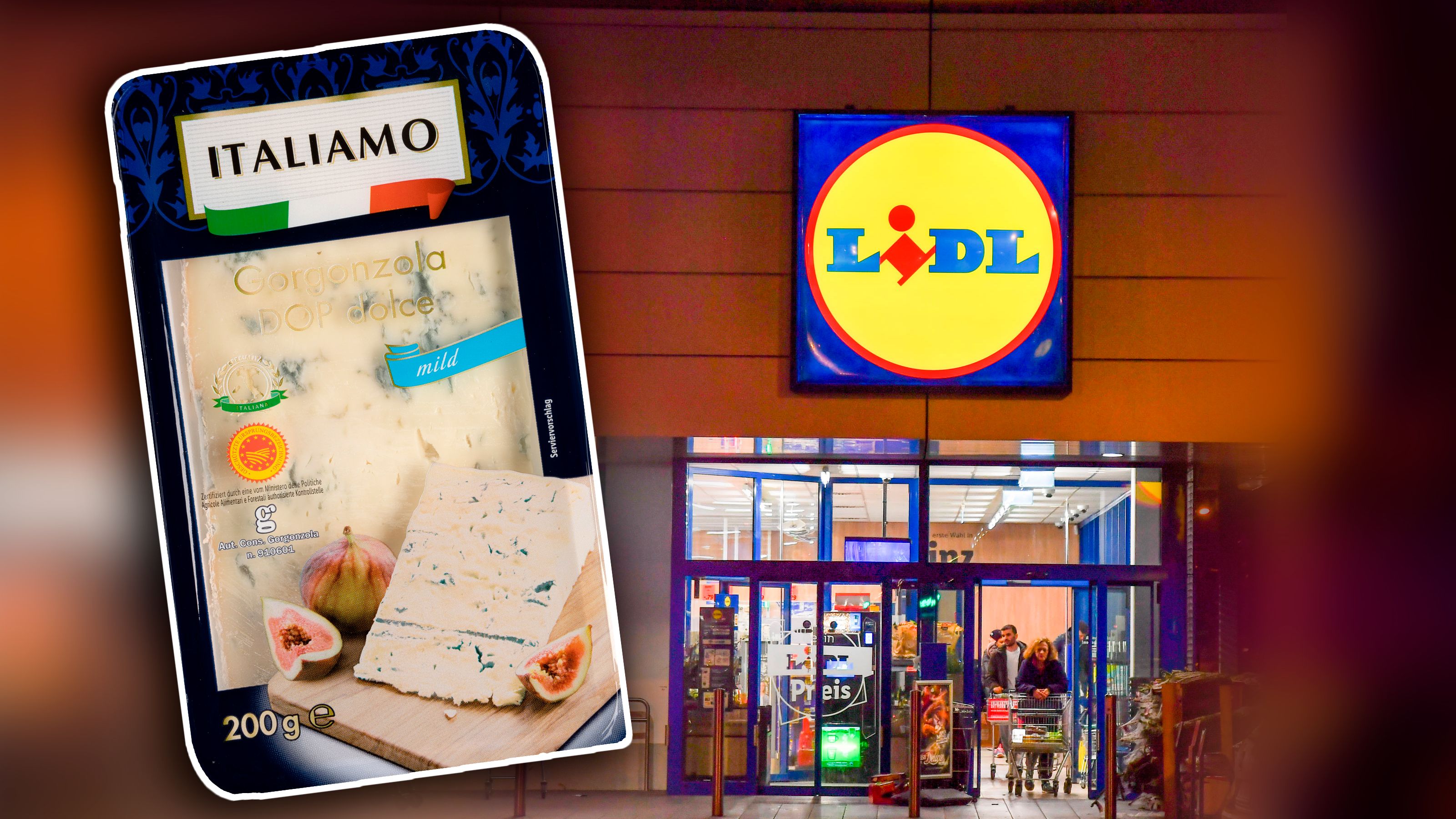 Bei Lidl gibt es aktuell einen Rückruf für diesen Gorgonzola. 