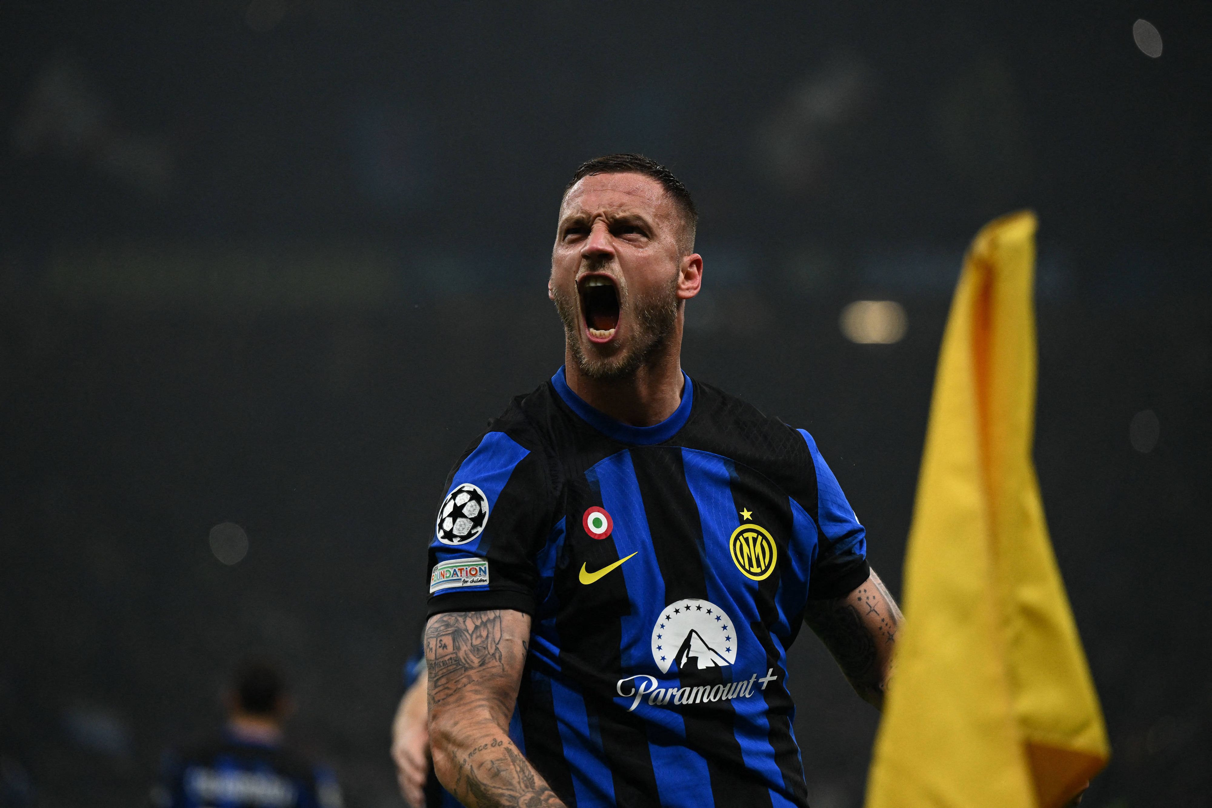 ÖFB-Star Marko Arnautovic ließ seiner Freude freien Lauf.