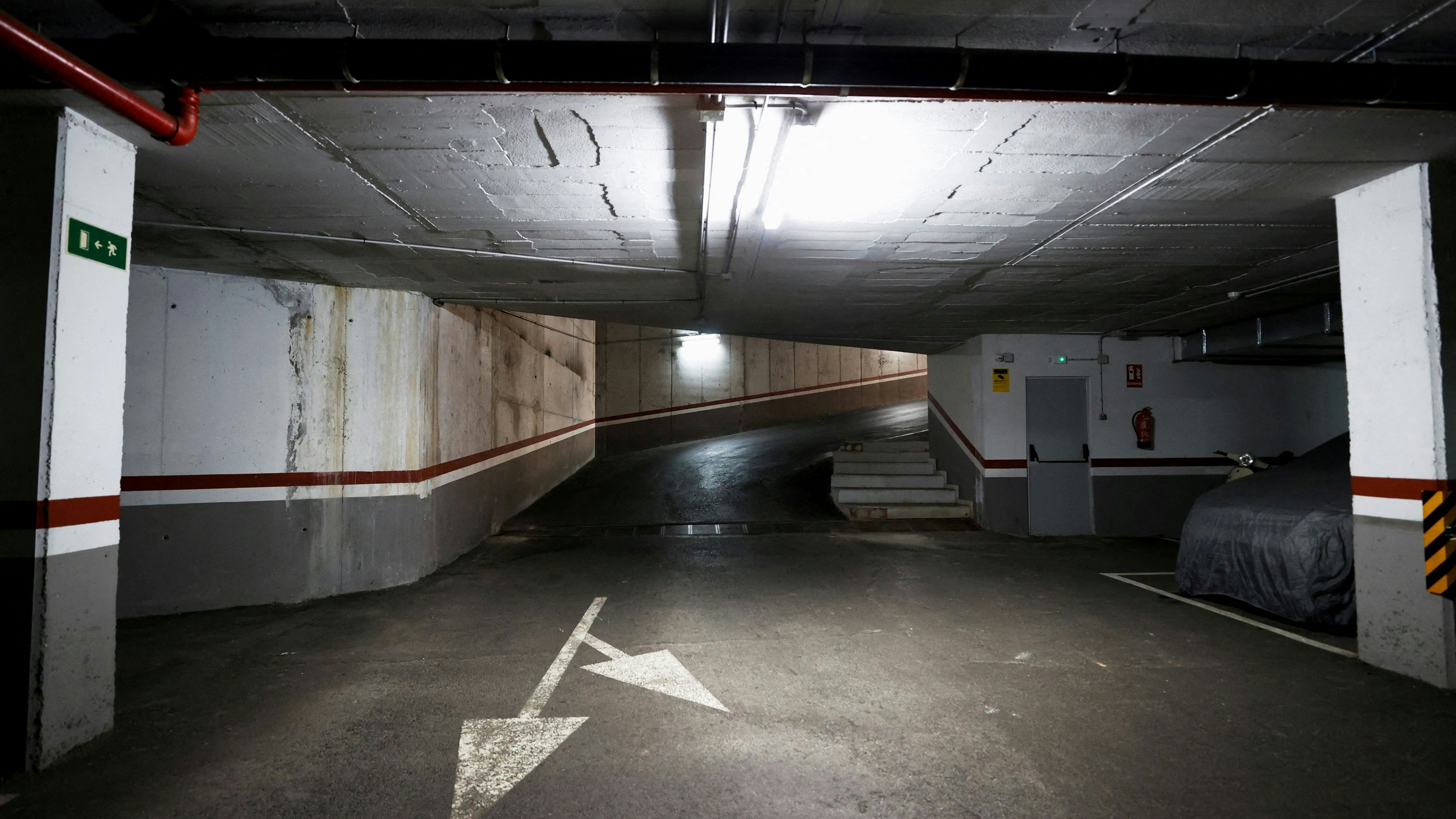 In dieser Garage wurde Kuzminow tot aufgefunden.