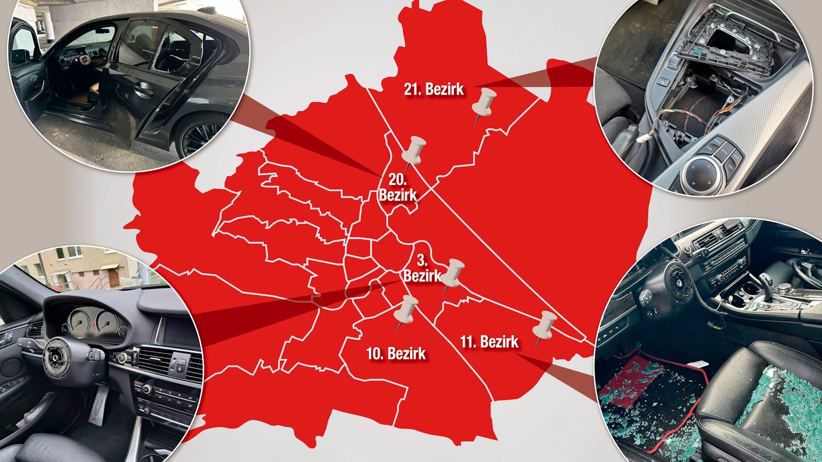 BMW-Bande in Wien – in diesen Bezirken schlägt sie zu