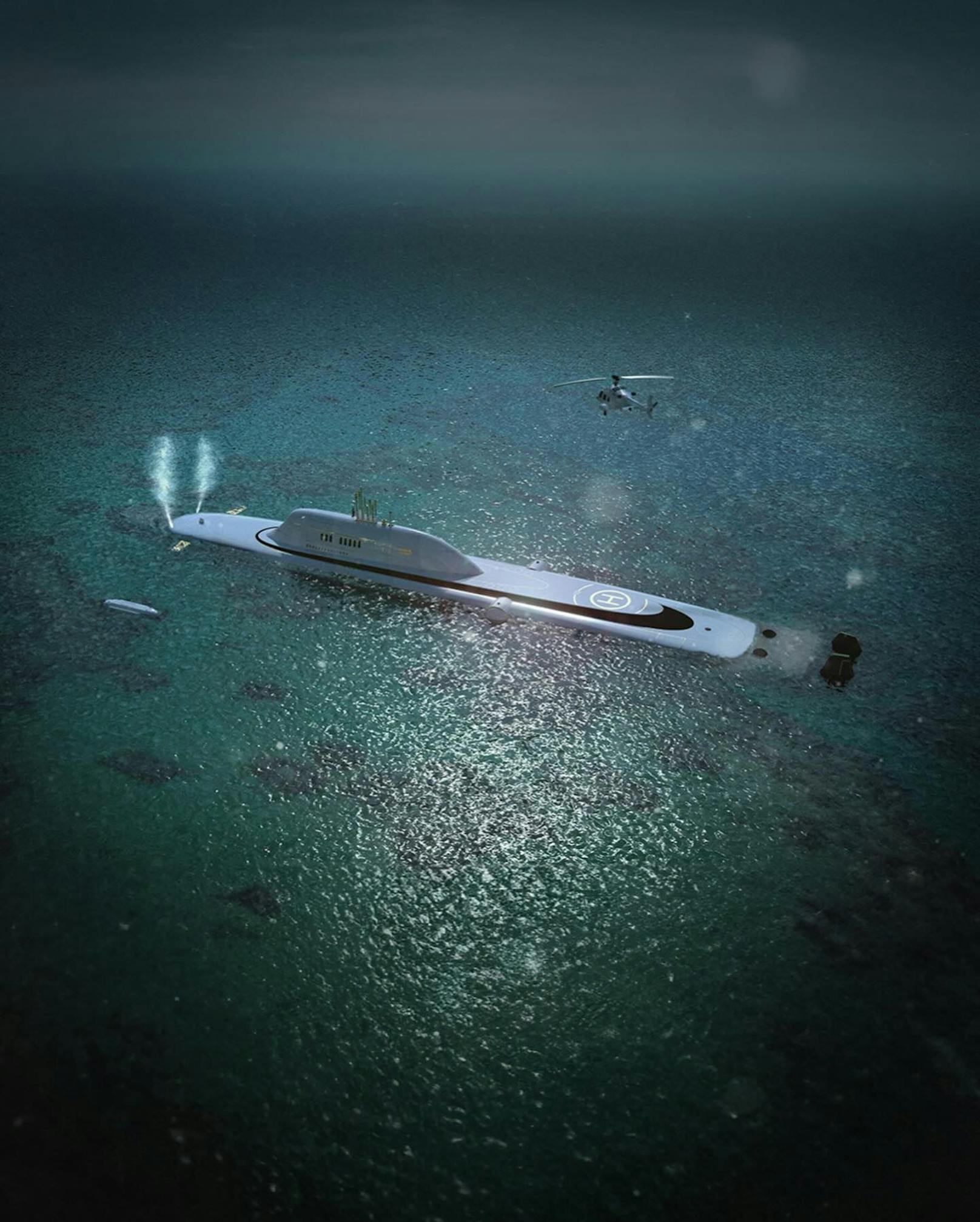 Das österreichische Unternehmen Migaloo hat Pläne für ein 165 Meter langes Luxus-U-Boot veröffentlicht.