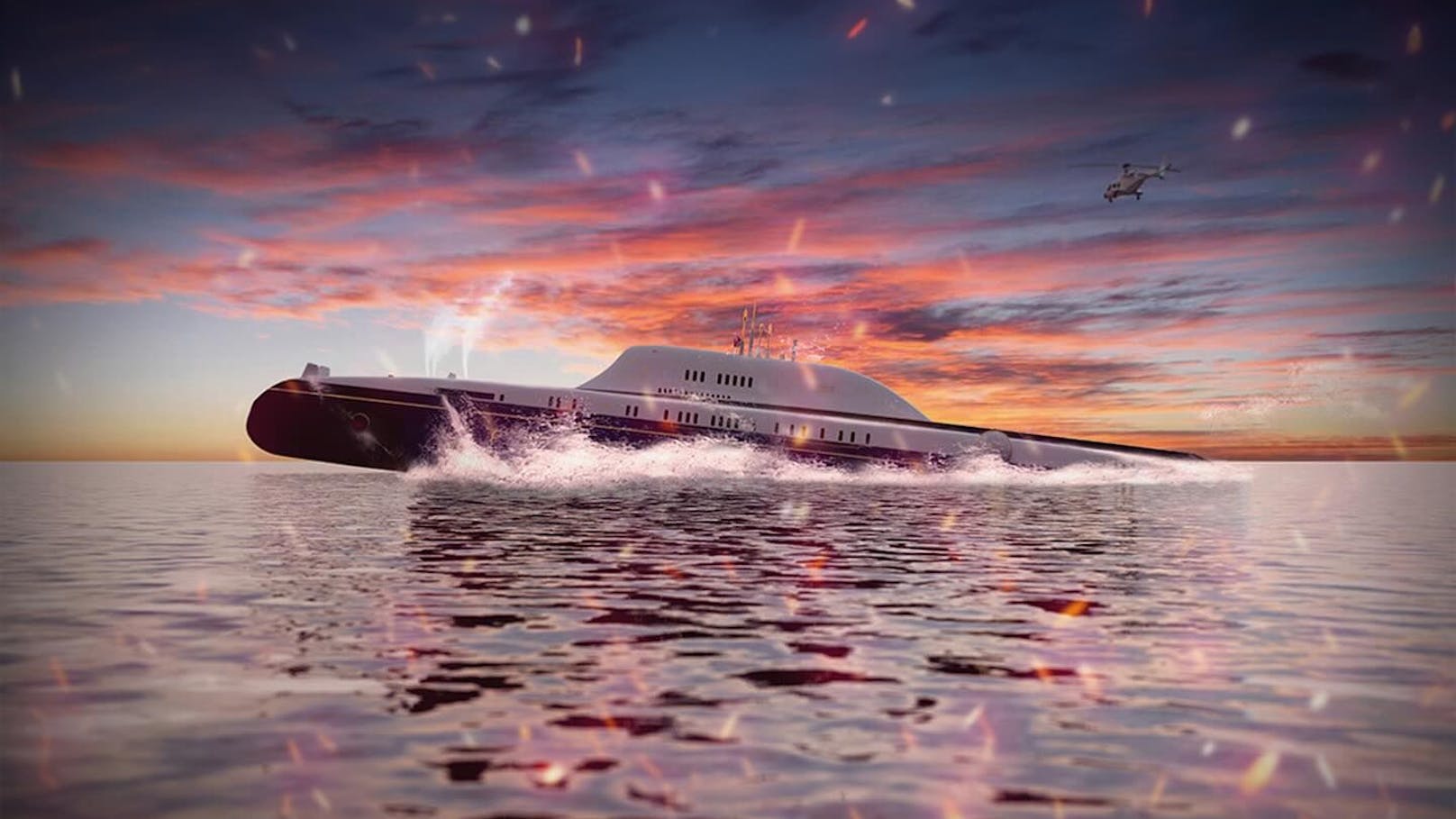Das österreichische Unternehmen Migaloo hat Pläne für ein 165 Meter langes Luxus-U-Boot veröffentlicht.