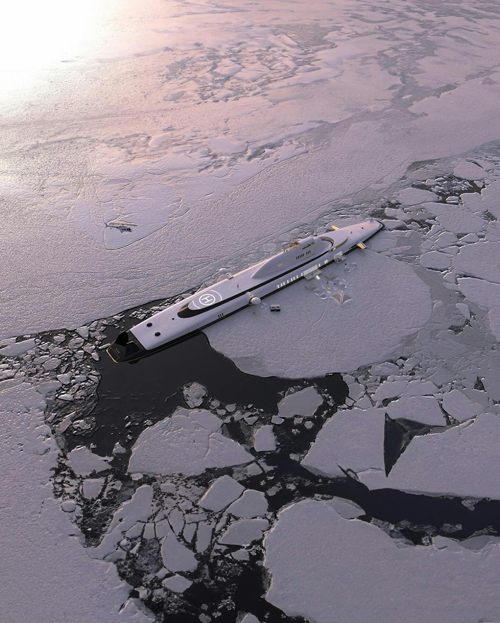 Das österreichische Unternehmen Migaloo hat Pläne für ein 165 Meter langes Luxus-U-Boot veröffentlicht.