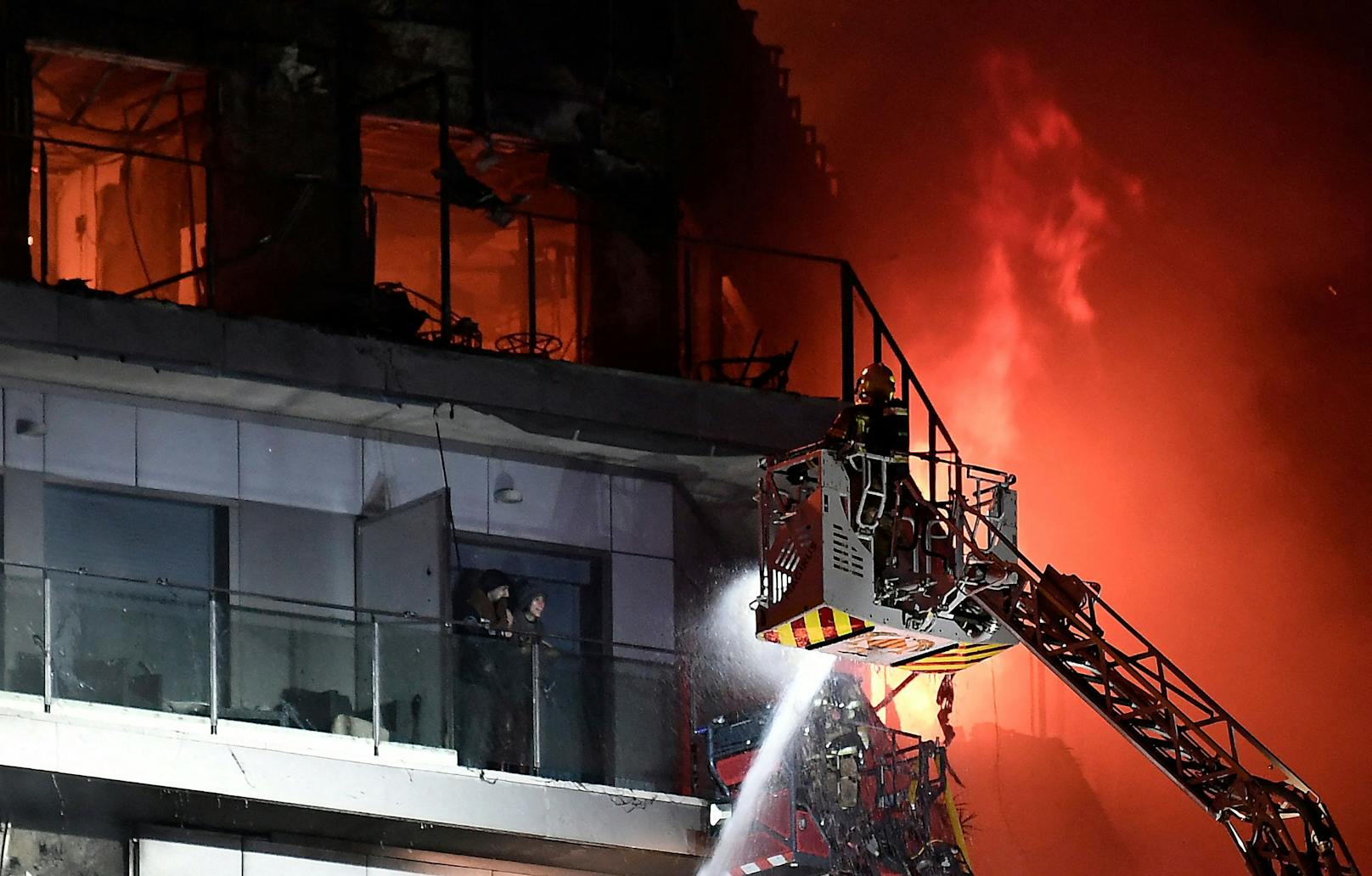 Die Rettungskräfte standen mit einem Großaufgebot im Einsatz. 