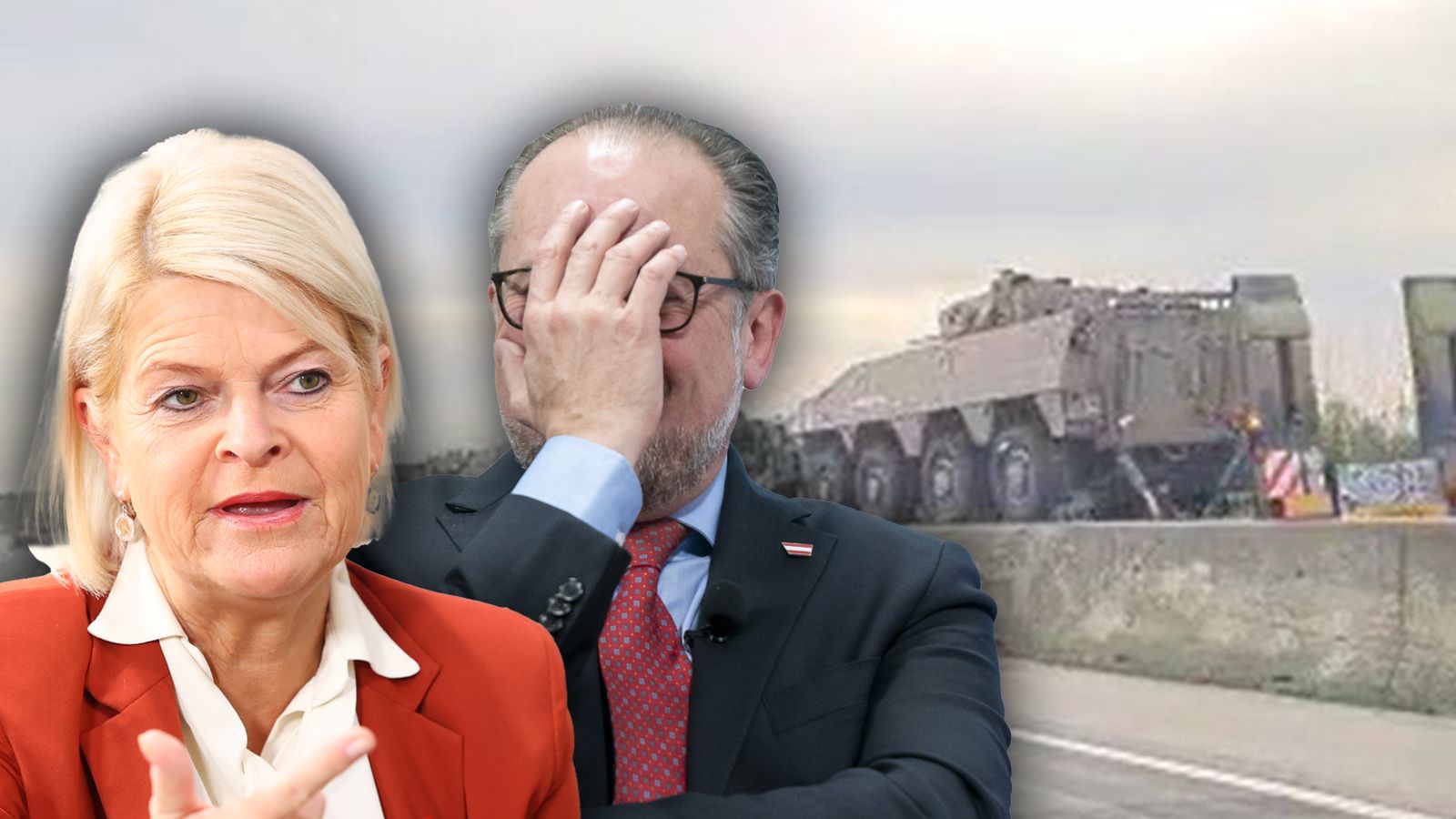 Verteidigungsministerin Tanner in der Kritik: Die FPÖ sieht die Militärtransporte nicht mit Österreichs Neutralität vereinbar. Das Kabinett von Außenminister Schallenberg schüttelt mit dem Kopf.