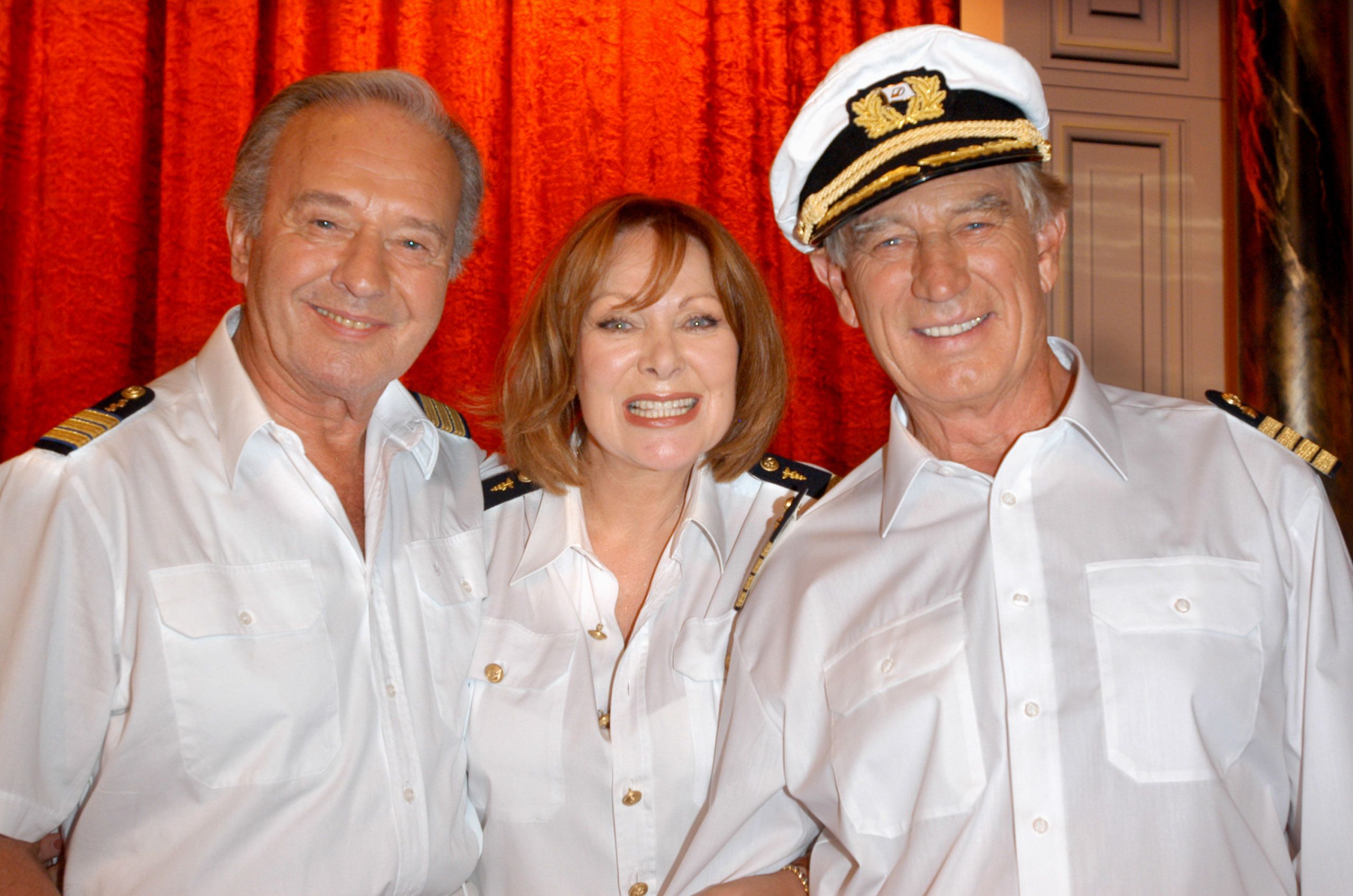 Horst Naumann, Heide Keller und Siegfried Rauch (v.l.) bei der Aufzeichnung zur ZDF Sendung 