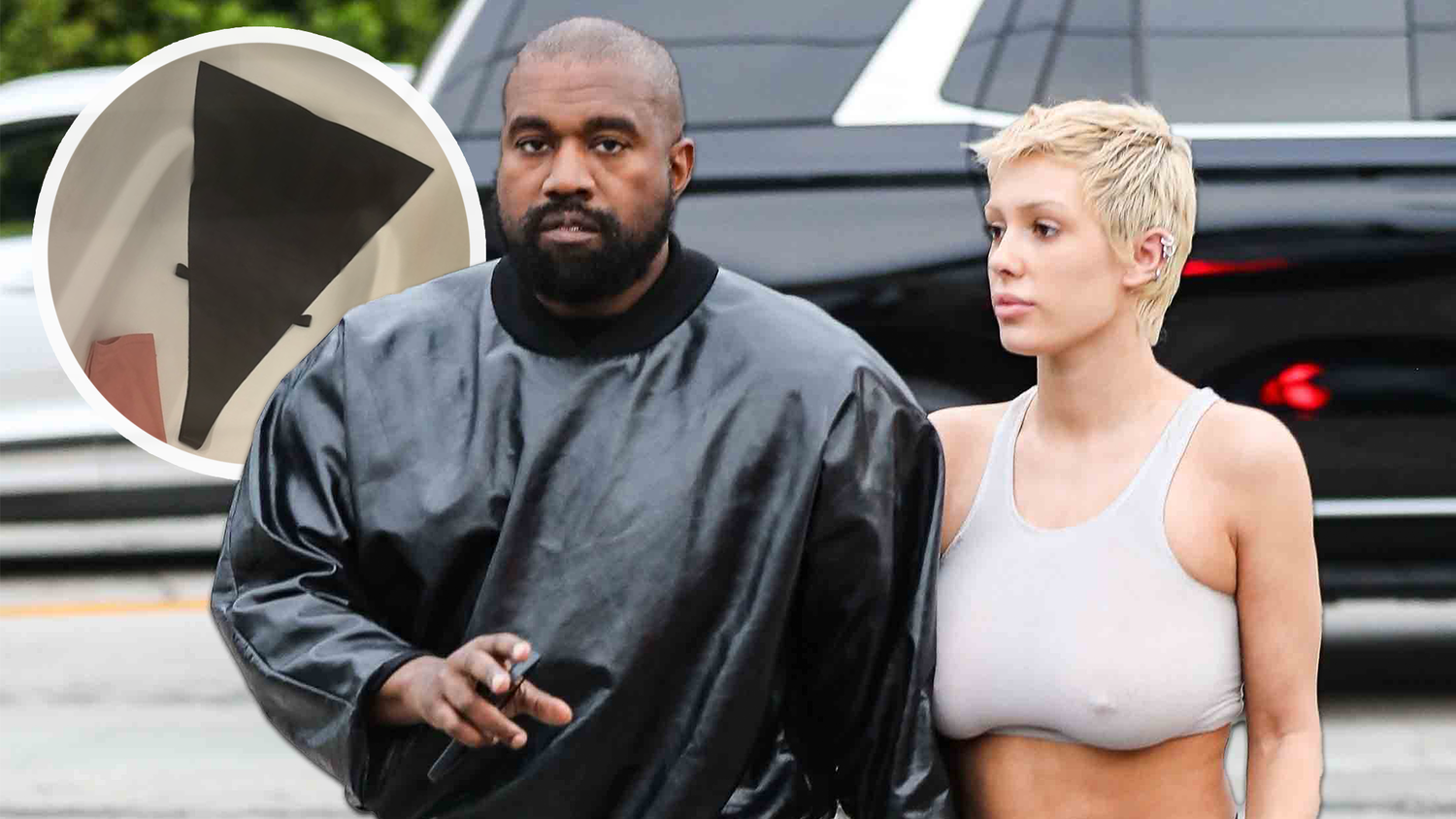 Kanye West zeigt auf Instagram das neueste Outfit von Bianca Censori.