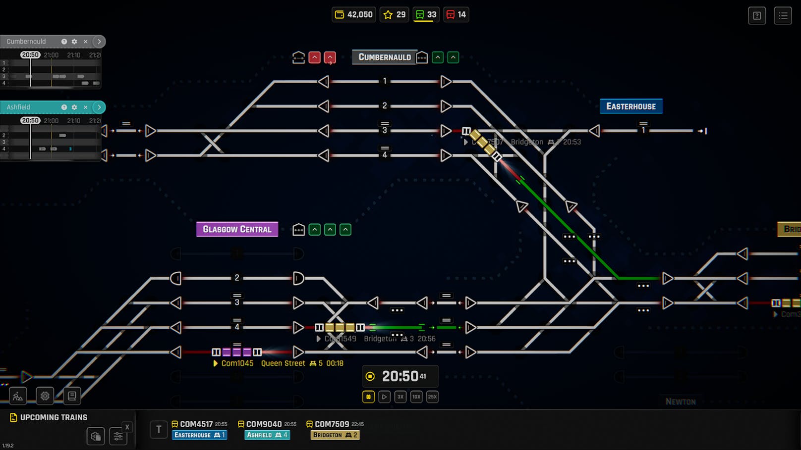 Das nämlich, weil ganze Stadt-Eisenbahnsysteme hier mit Symbolen und Linien auf Computer geplant werden.&nbsp;