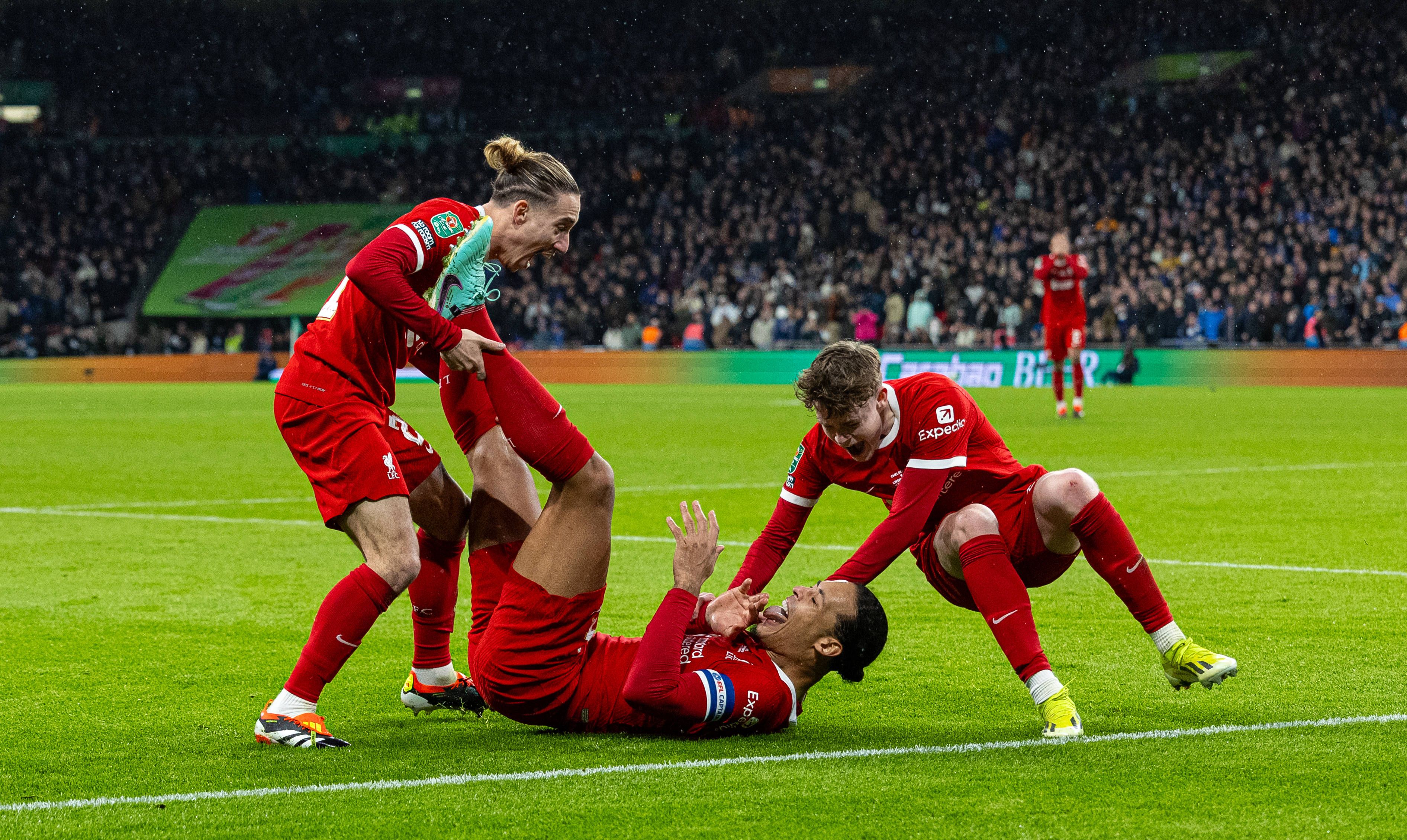 Virgil van Dijk erzielte das erlösende 1:0 in der Verlängerung.