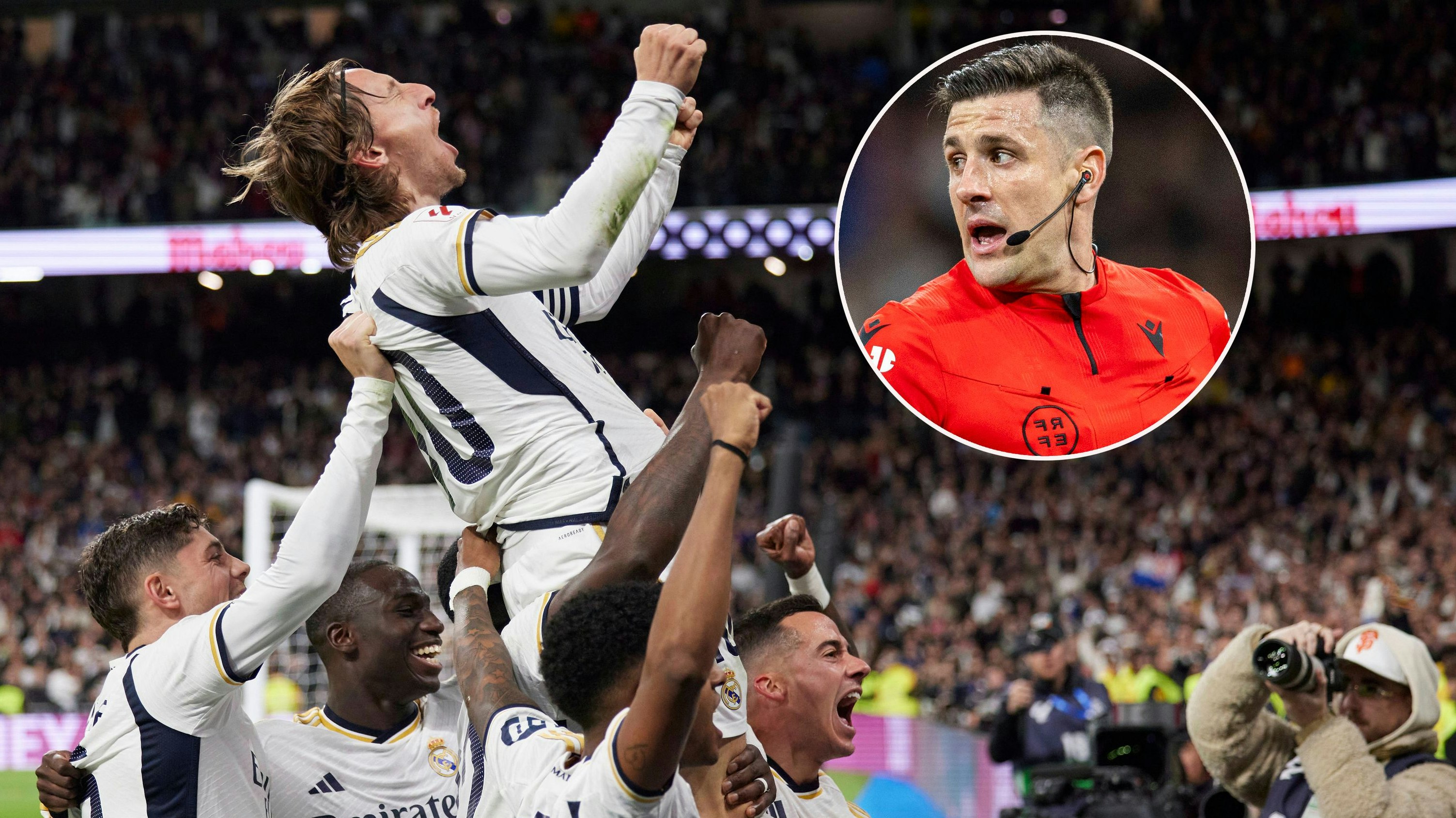 Modric bejubelt sein Goldtor, Schiedsrichter 