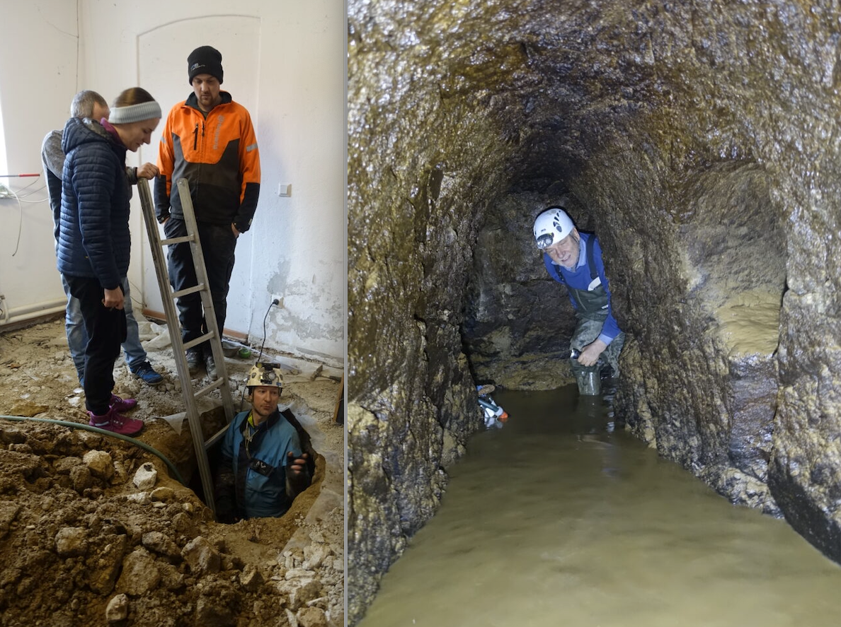 Familie zeigte sich erstaunt über plötzliches Loch, das sich auftat.