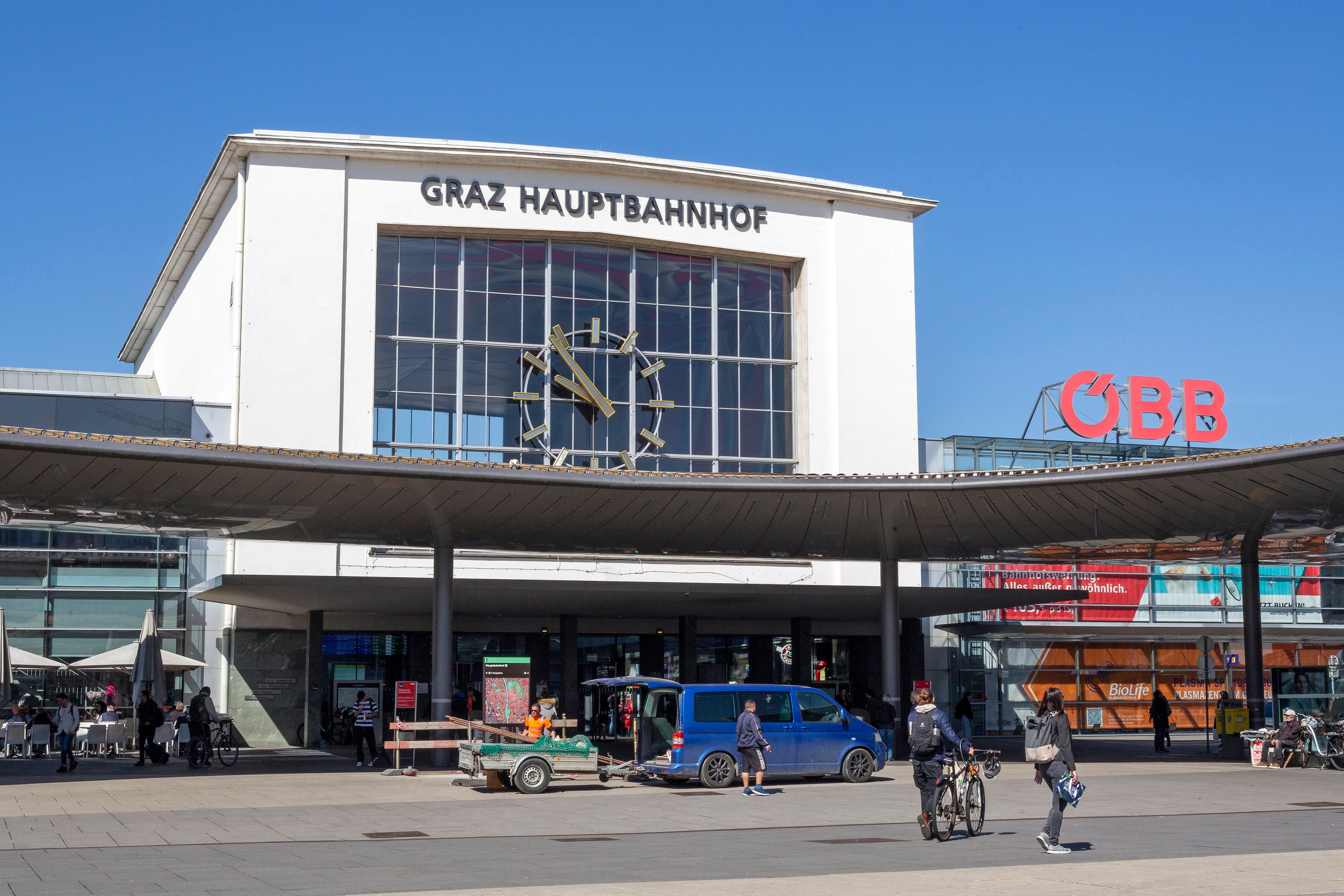 Der Vorfall ereignete sich am Grazer Hauptbahnhof.