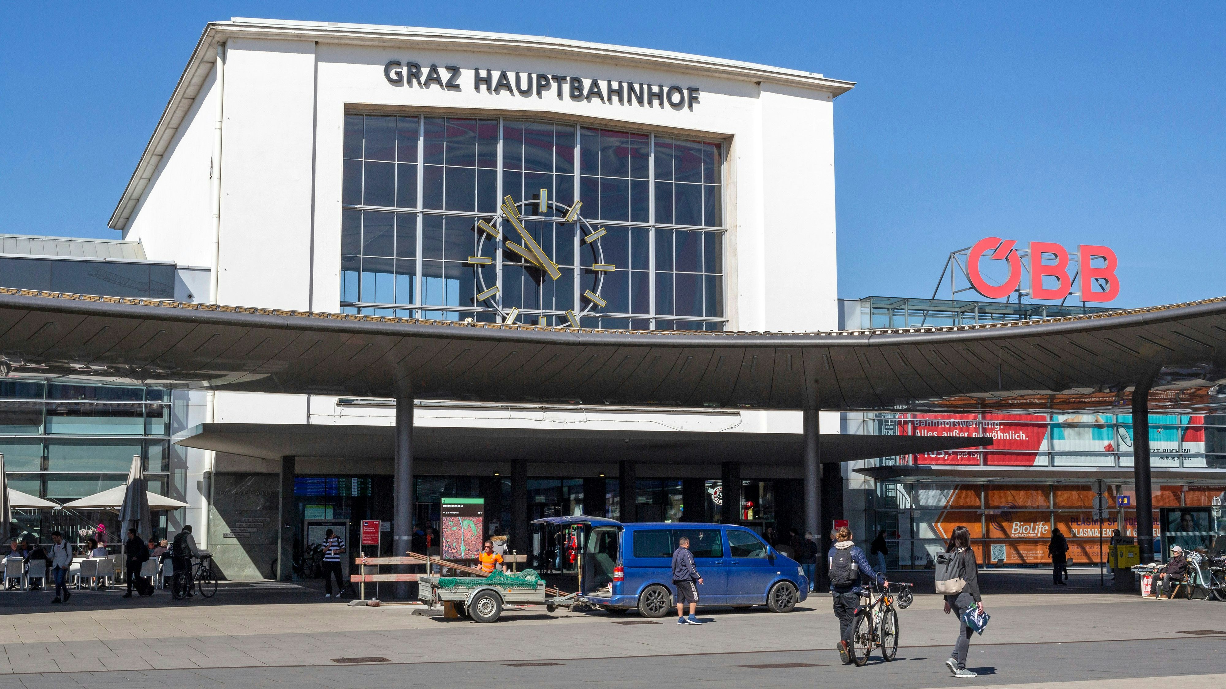 Die Männer wurden am Grazer Hauptbahnhof festgenommen.