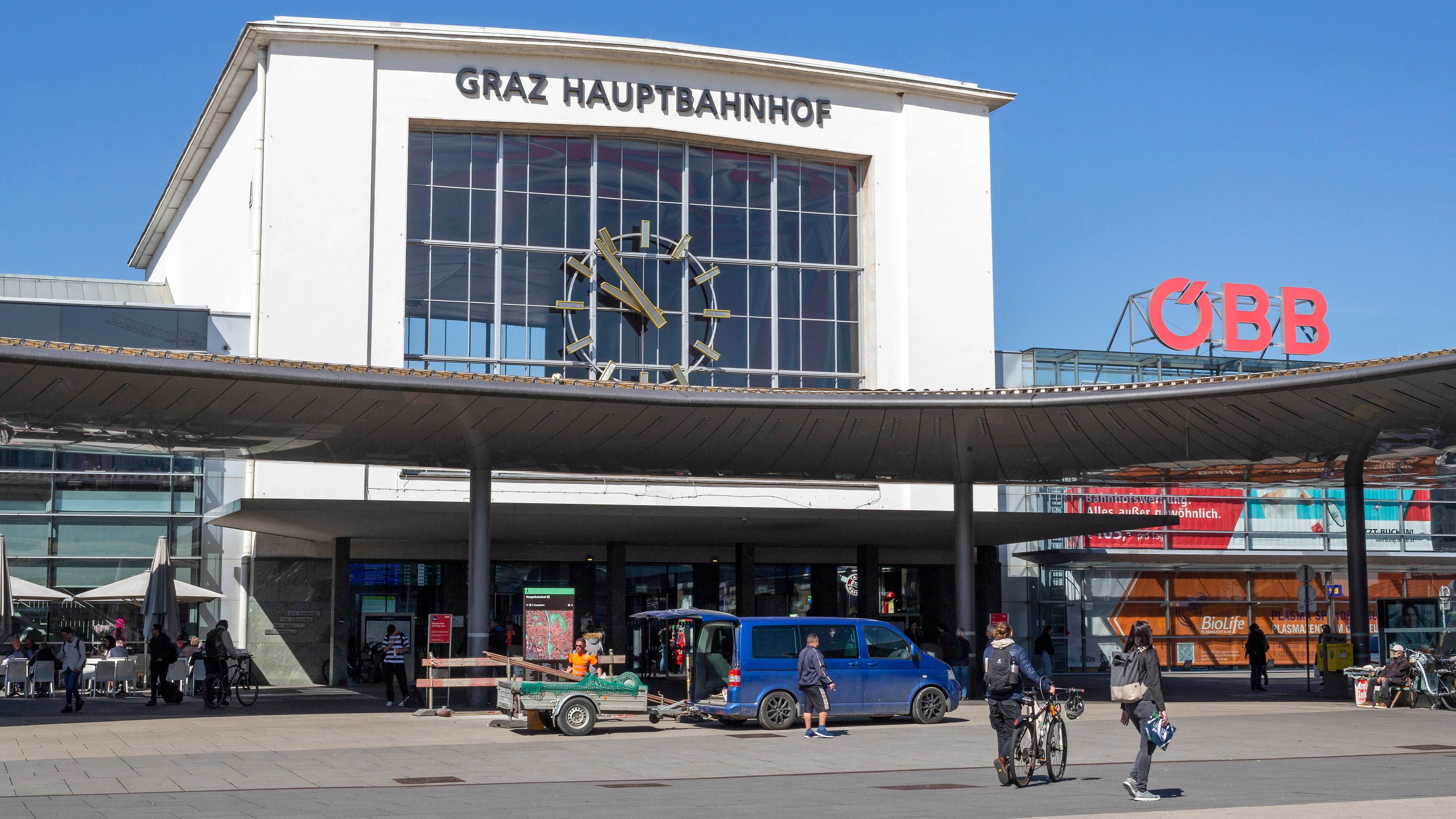 Die Männer wurden am Grazer Hauptbahnhof festgenommen.