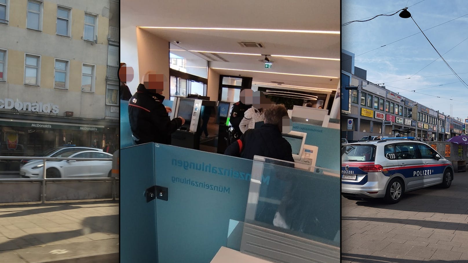Festnahme in der Bank: Mann wollte Bankomat "öffnen"