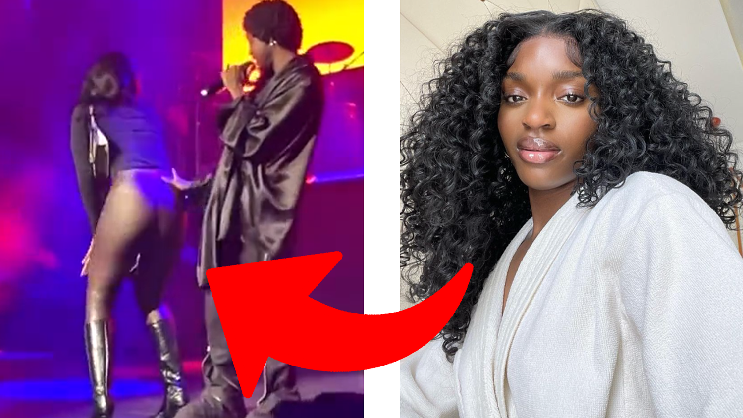 Omah Lay holt einen Fan zu sich auf die Bühne in London.